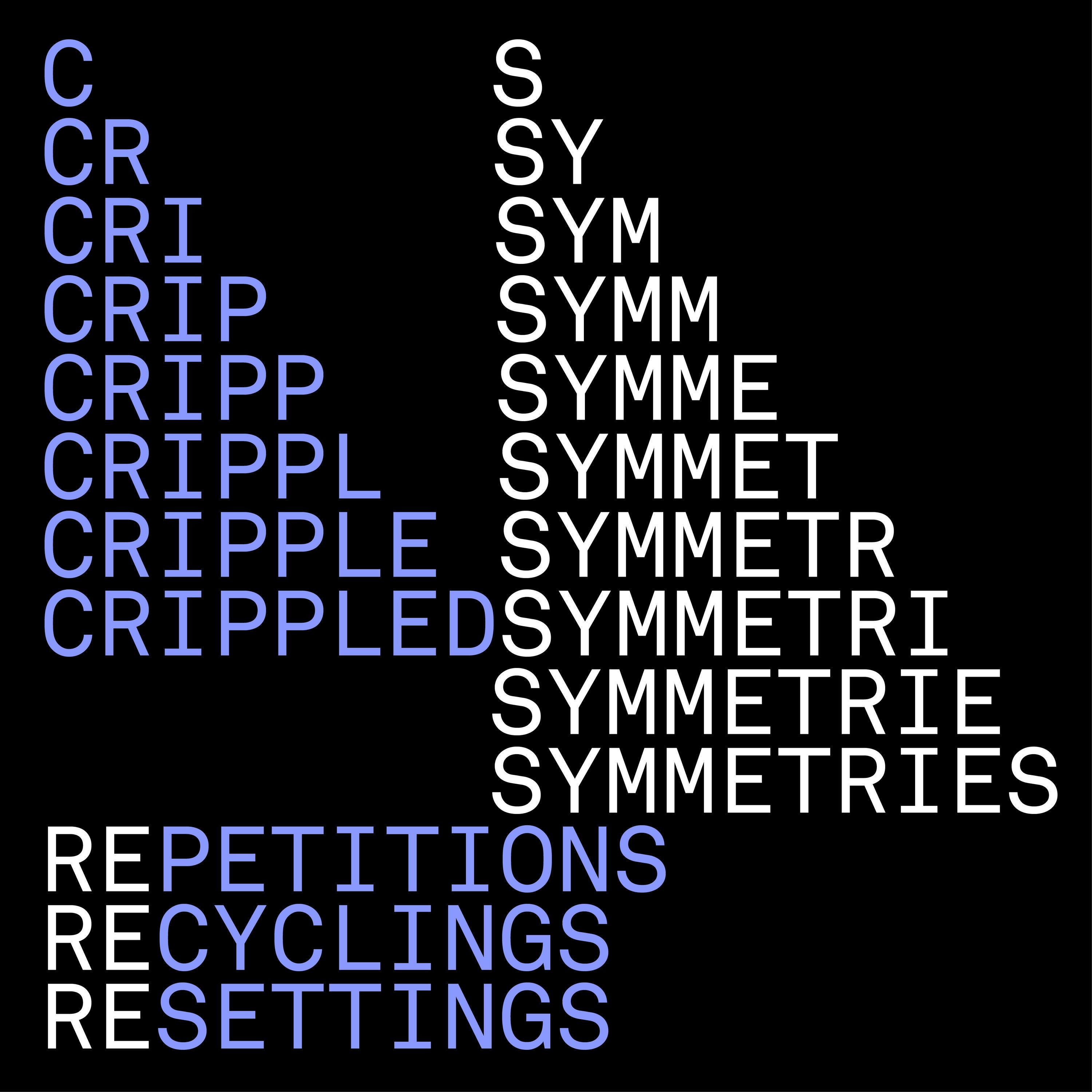 Crippled Symmetries