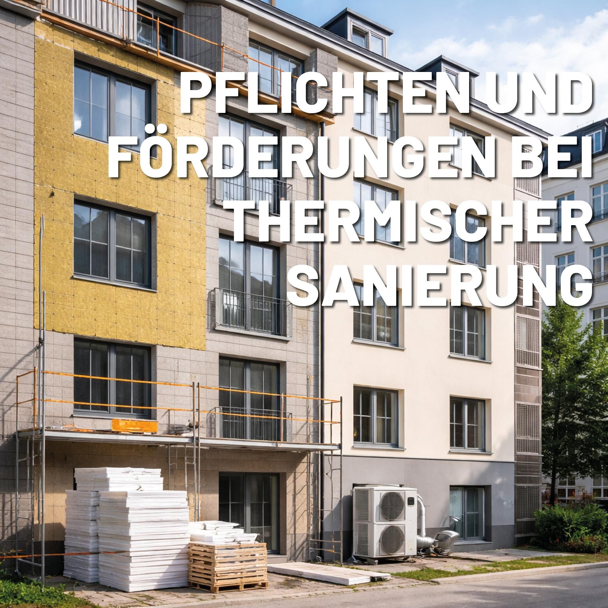Welche Pflichten und Förderungen gibt es bei thermischen Sanierungen