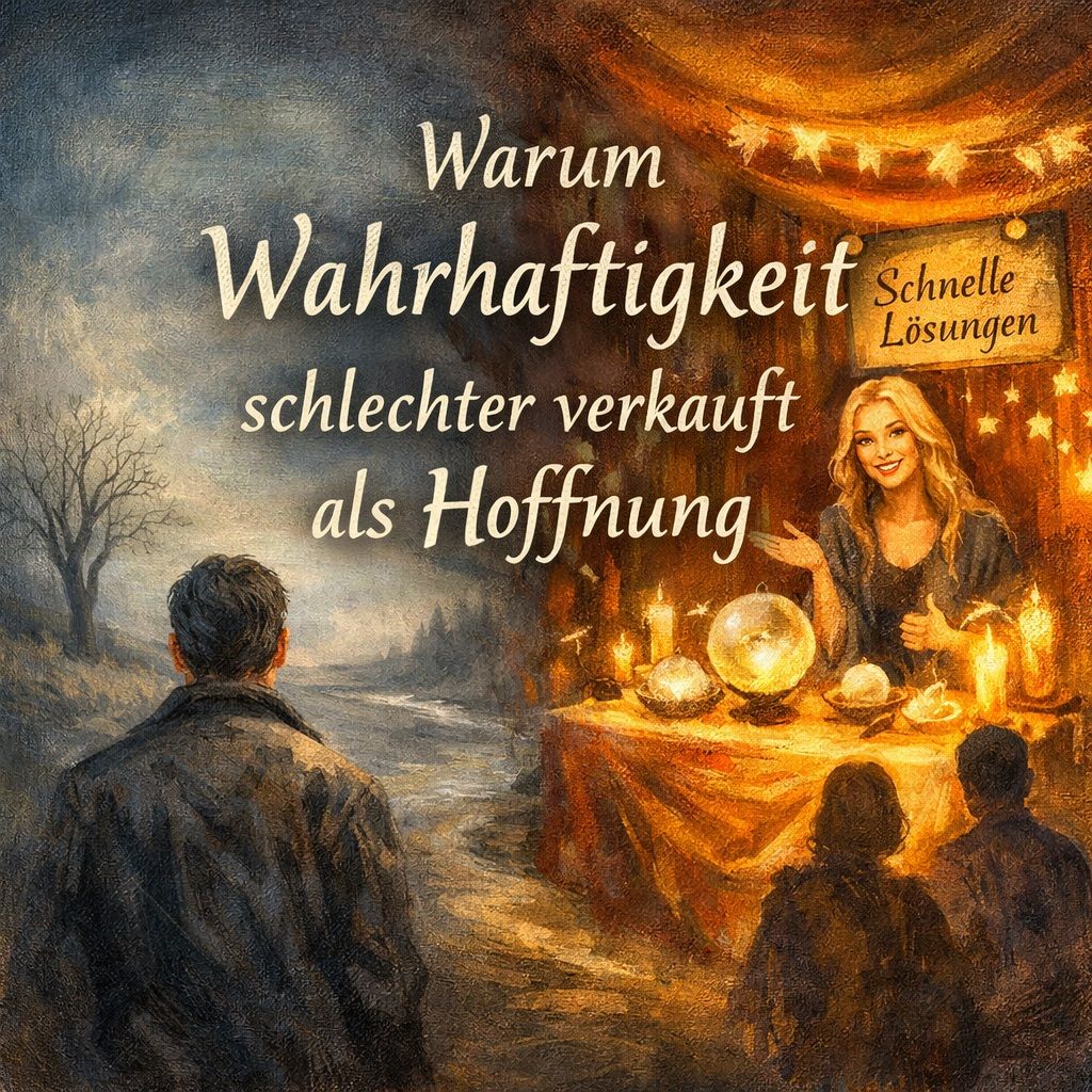 Warum Wahrhaftigkeit schlechter verkauft als Hoffnung