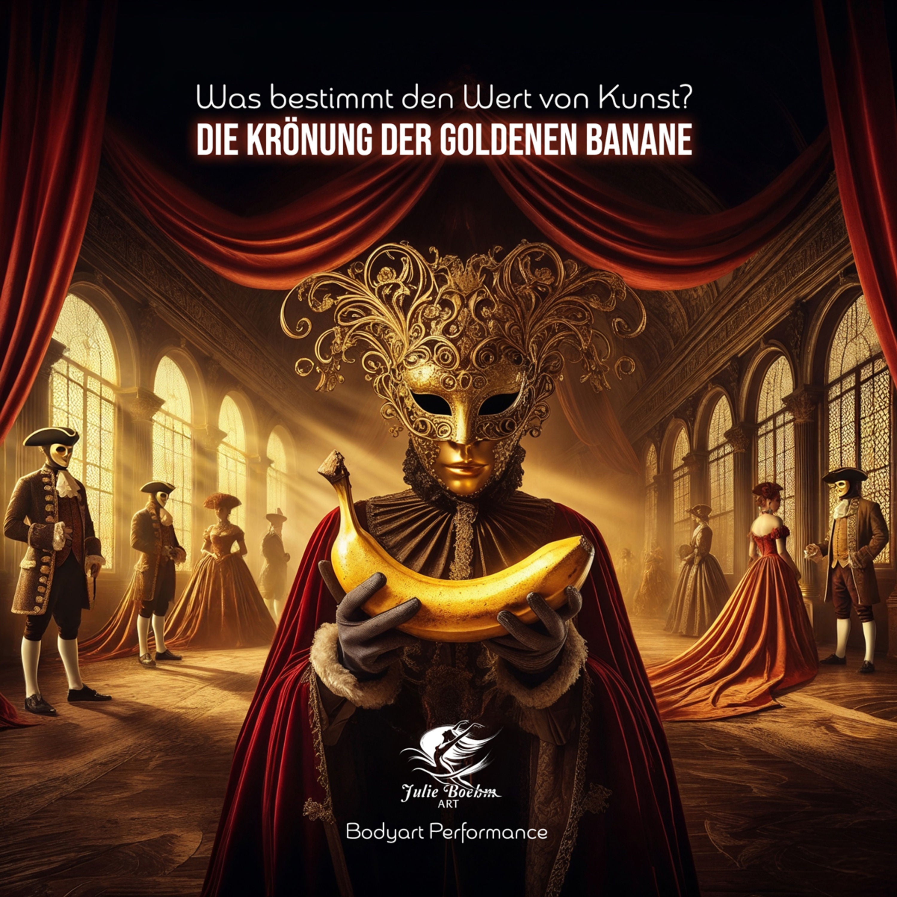 33 Die Goldene Banane 🍌- was liegt unter der Haut? Absurde Bodypainting Performance Märchen