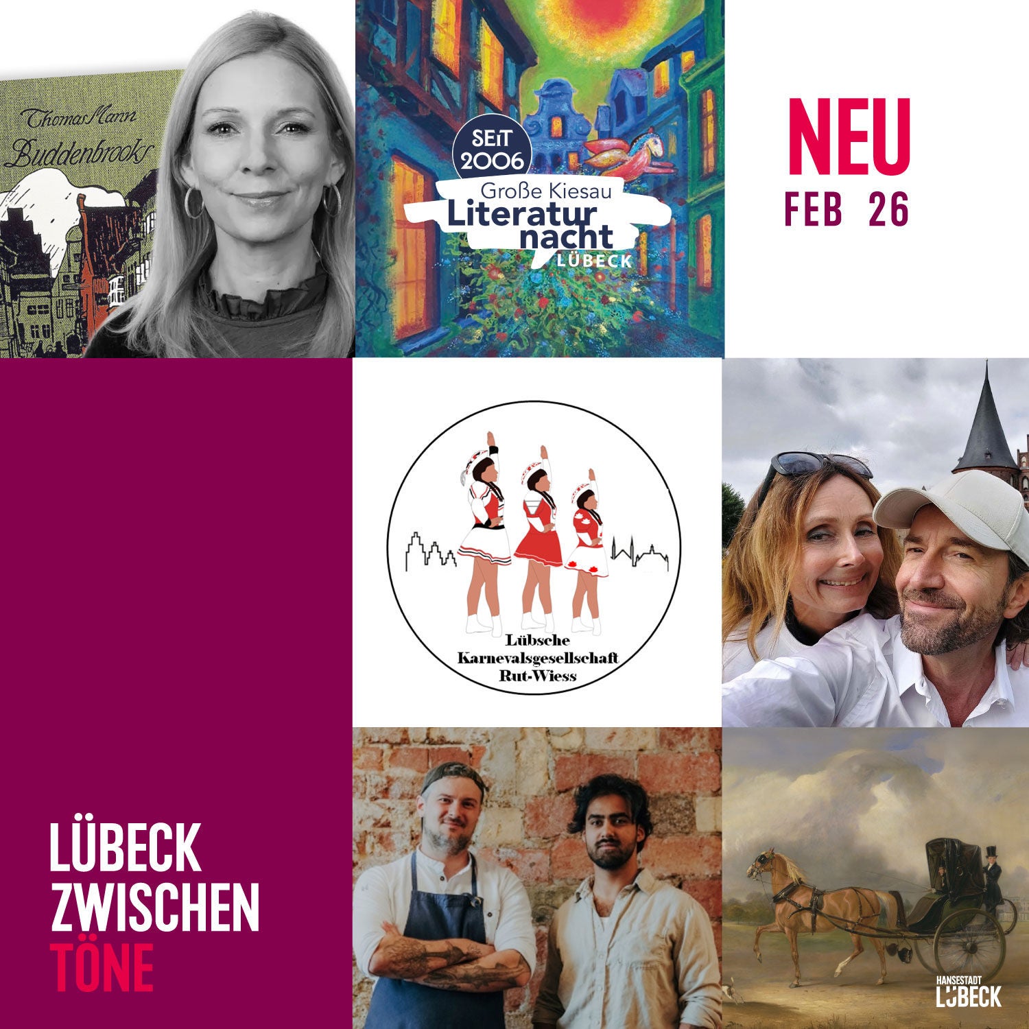 Buddenbrooks, Slowfood, Kutschen, Karneval und die Literaturnacht in Lübeck