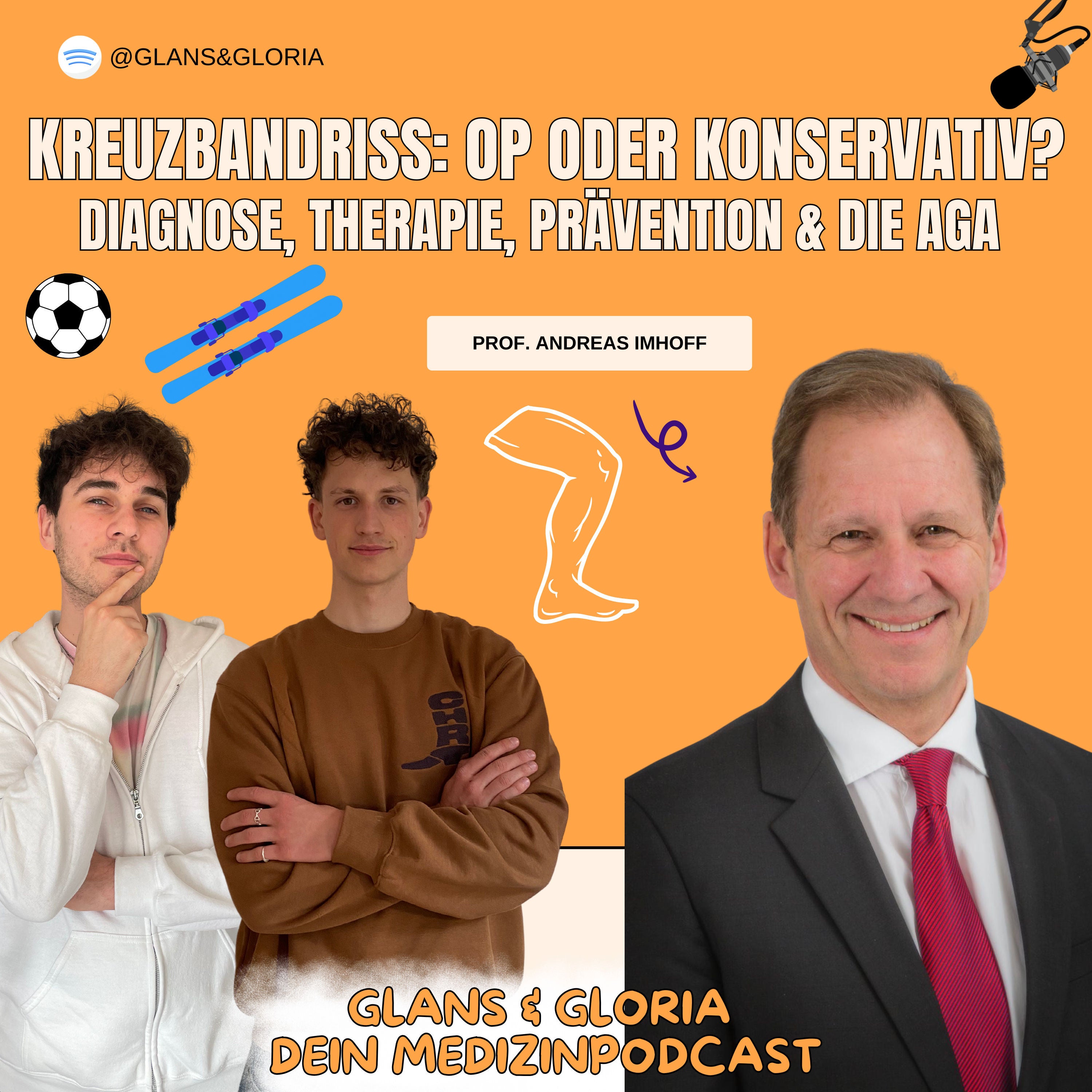 Kreuzbandriss: OP oder konservativ? Diagnose, Therapie, Prävention & die AGA | Prof. Andreas Imhoff und Luis Lauter