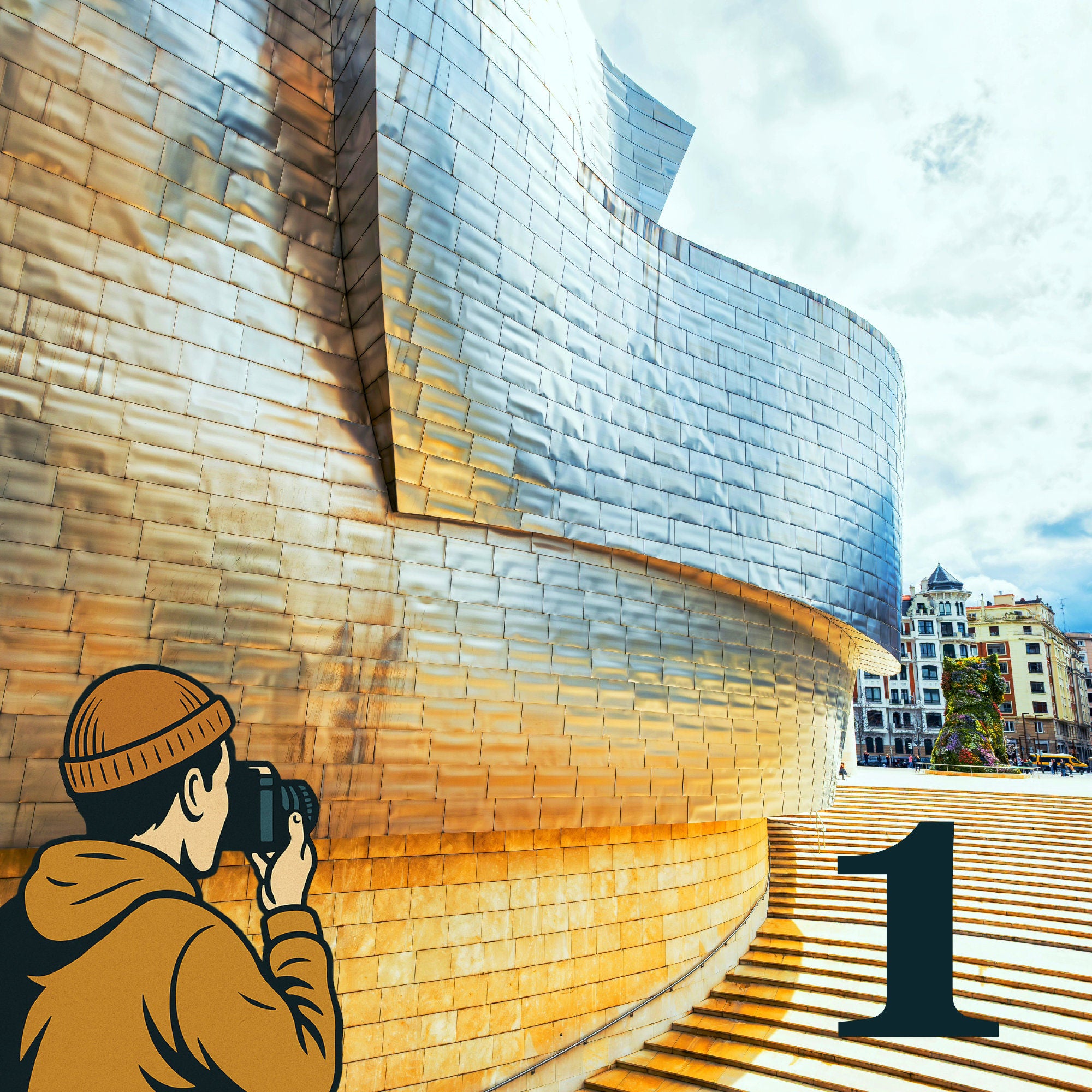 In Bilbao am Guggenheim mit Uwe Rosik