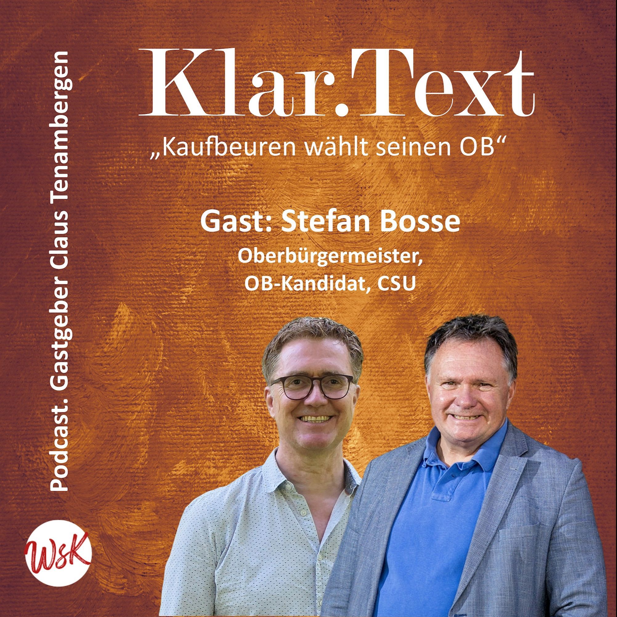 Kaufbeuren wählt seinen OB: Claus Tenambergen im Gespräch mit OB-Kandidat Stefan Bosse (CSU)