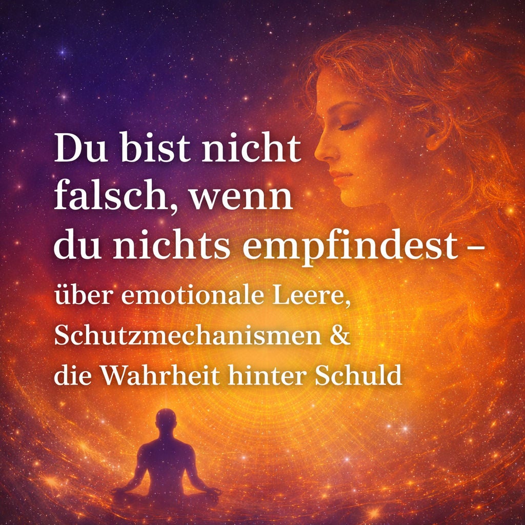 Du bist nicht falsch, wenn du nichts empfindest – über emotionale Leere, Schutzmechanismen & die Wahrheit hinter Schuld