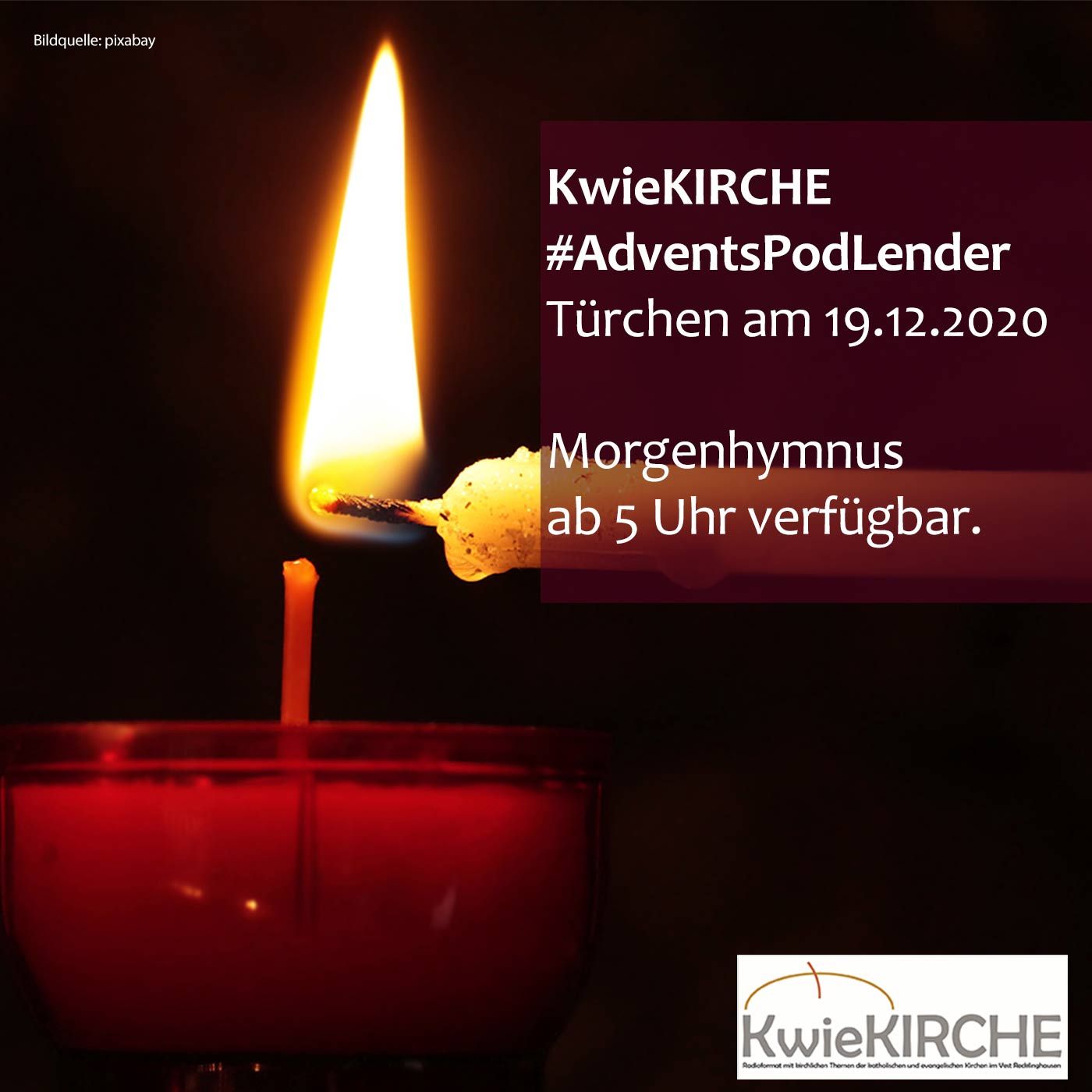 #126 KwieKIRCHE #AdventsPodLender vom 19.12.2020 - Morgenandacht