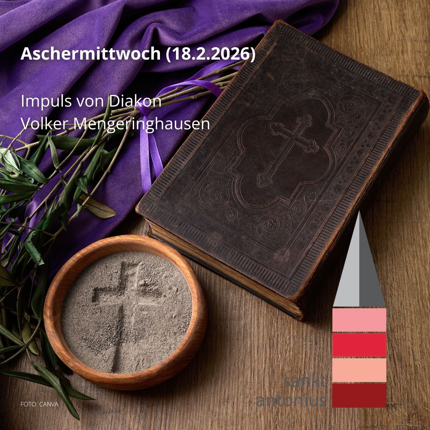 Impuls am Aschermittwoch (18.2.2026) von Diakon Volker Mengeringhausen, Pfarrei St. Antonius in Herten