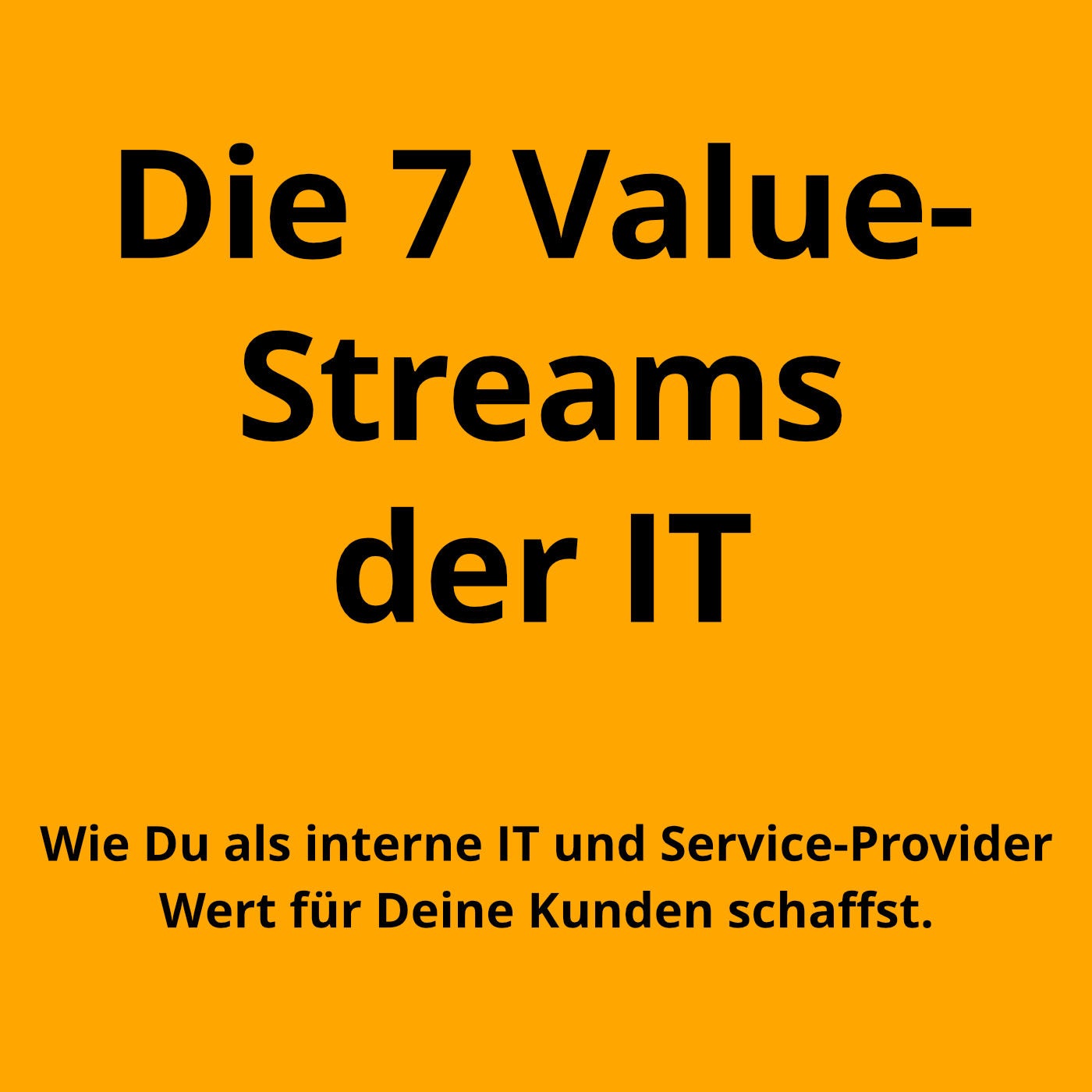 Die 7 Value-Streams der IT