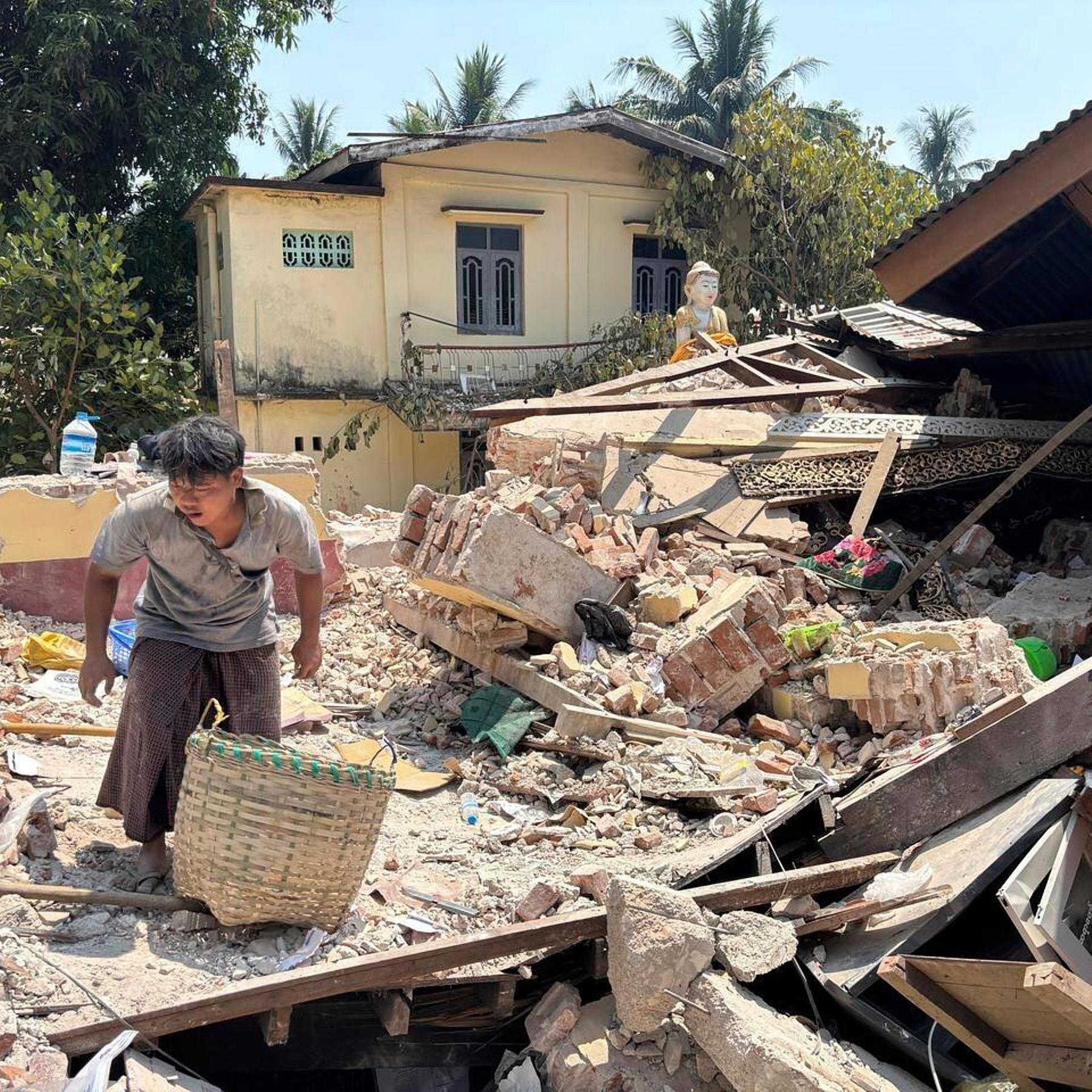 Erdbeben in Myanmar und Thailand: Zahl der Todesopfer steigt, Rettungsarbeiten gehen weiter