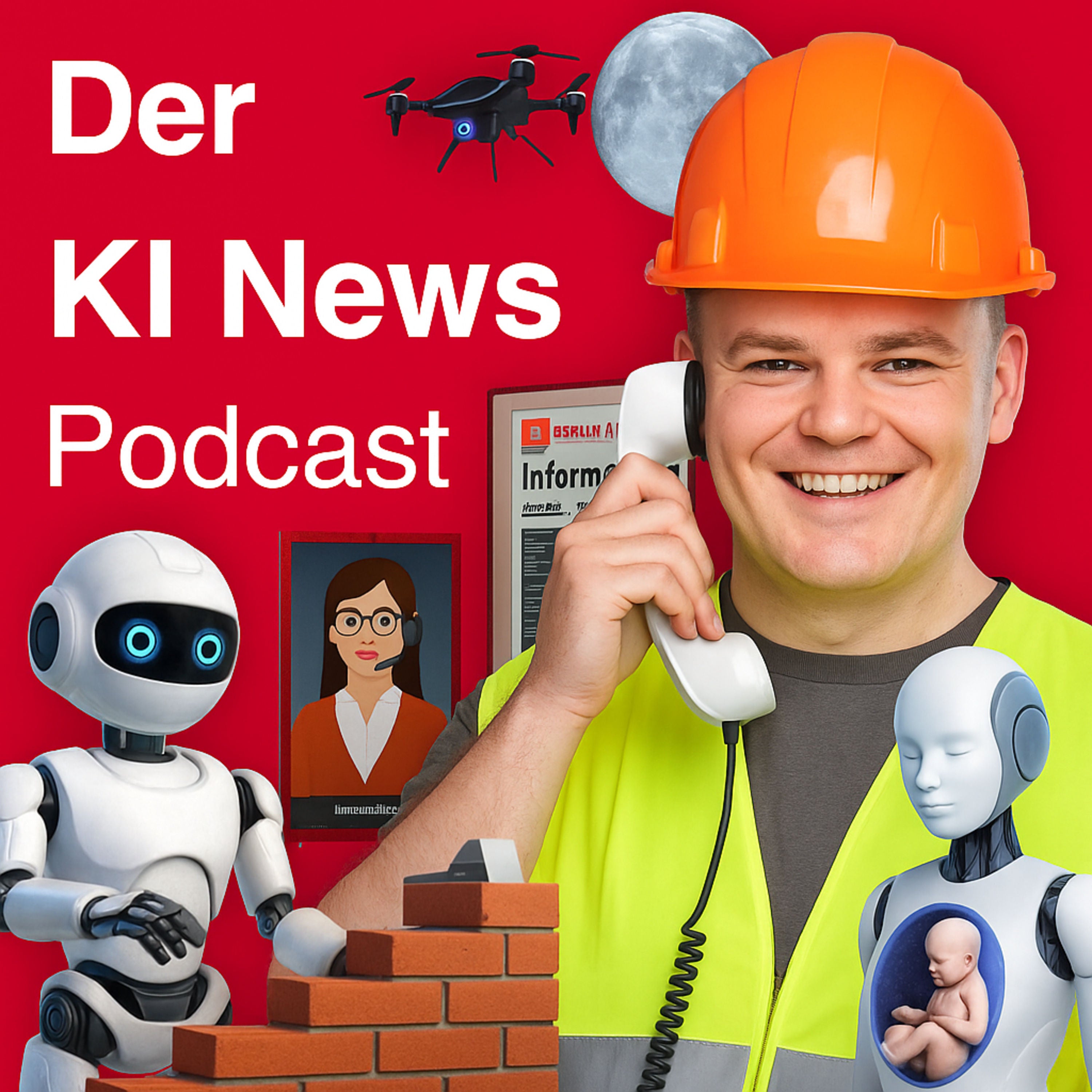 KI Beratung am Flughafen BER | Ki gegen Fachkräftemangel | Roboter bauen ein Haus | Sam Altman über die Zukunft (Geld & Jobs im Weltall) | Roboter Leihmutter für 13.000 Euro