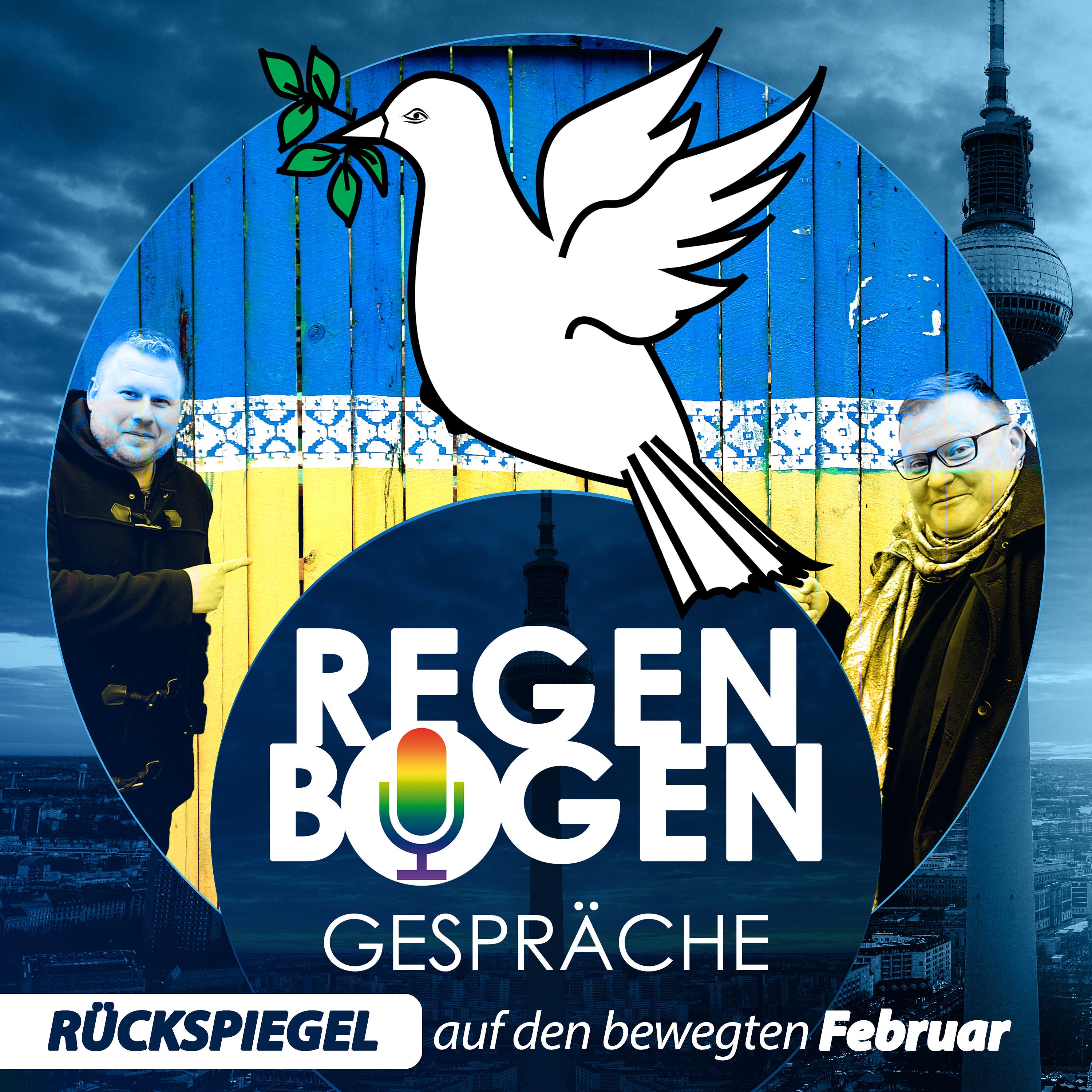 Kleine weiße Friedenstaube - #StandWithUkraine