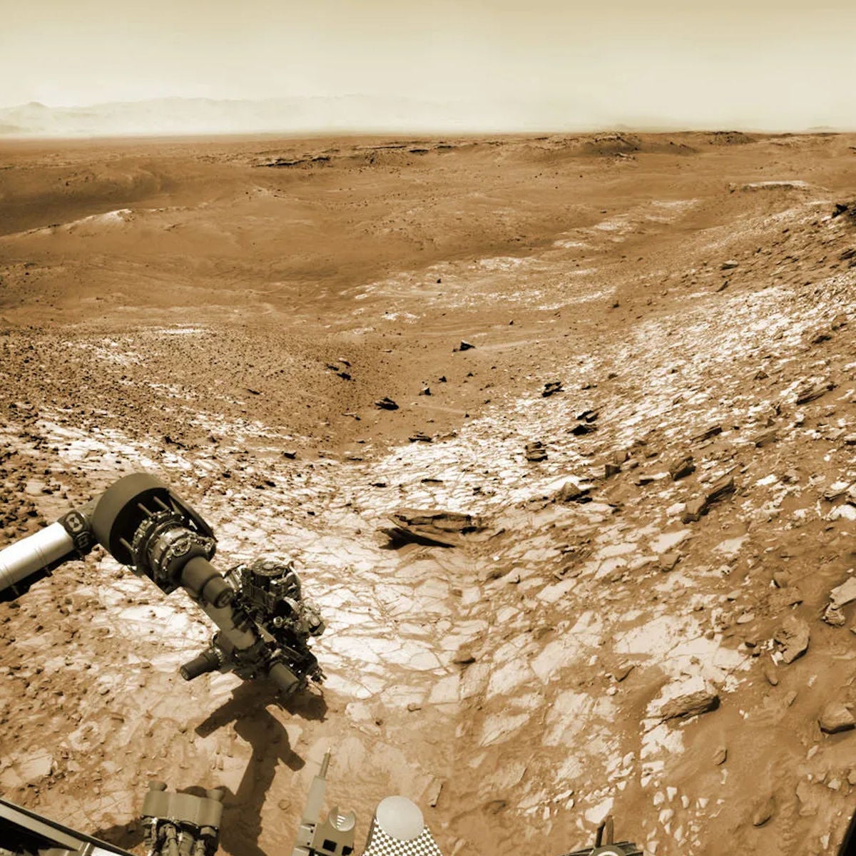 Methan und organisches Material auf dem Mars