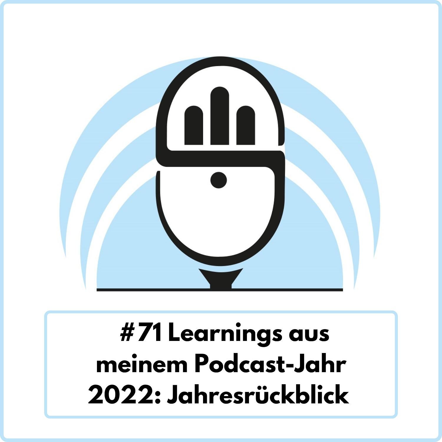 Learnings aus meinem Podcast-Jahr 2022 (Ep. 71)