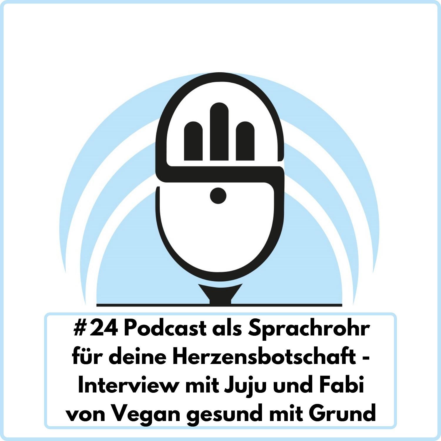 Podcast als Sprachrohr für deine Herzensbotschaft mit Juju und Fabi von Vegan gesund mit Grund (Ep. 24)