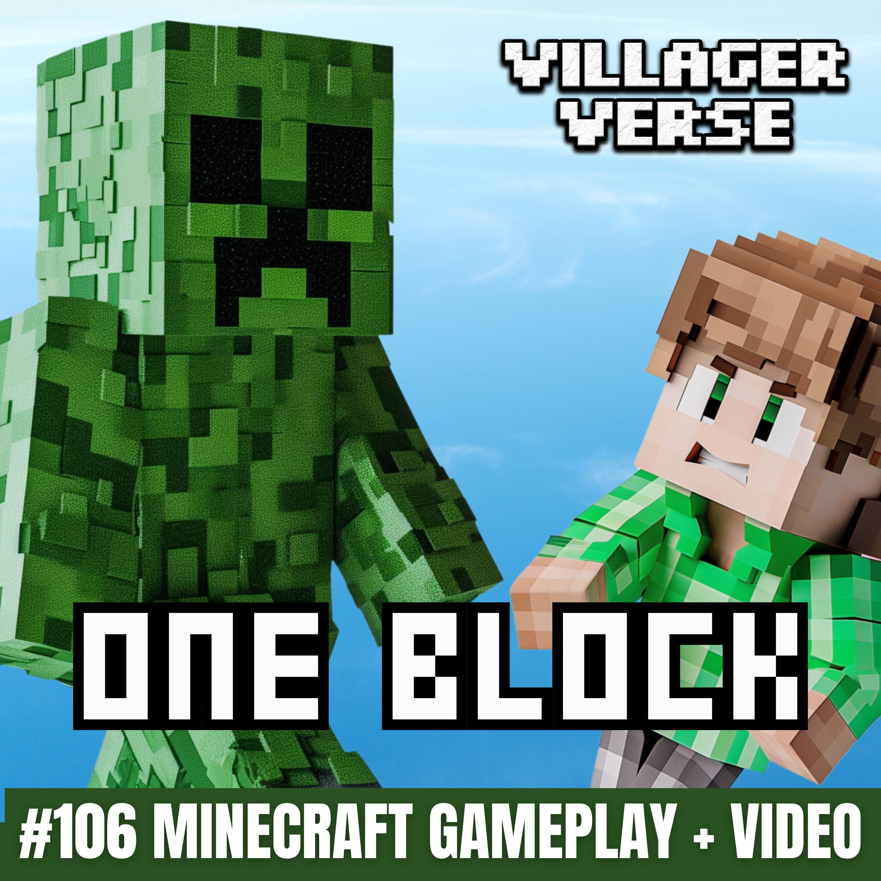 Creeper schockt in One Block (Teil 3) 🦎 #106