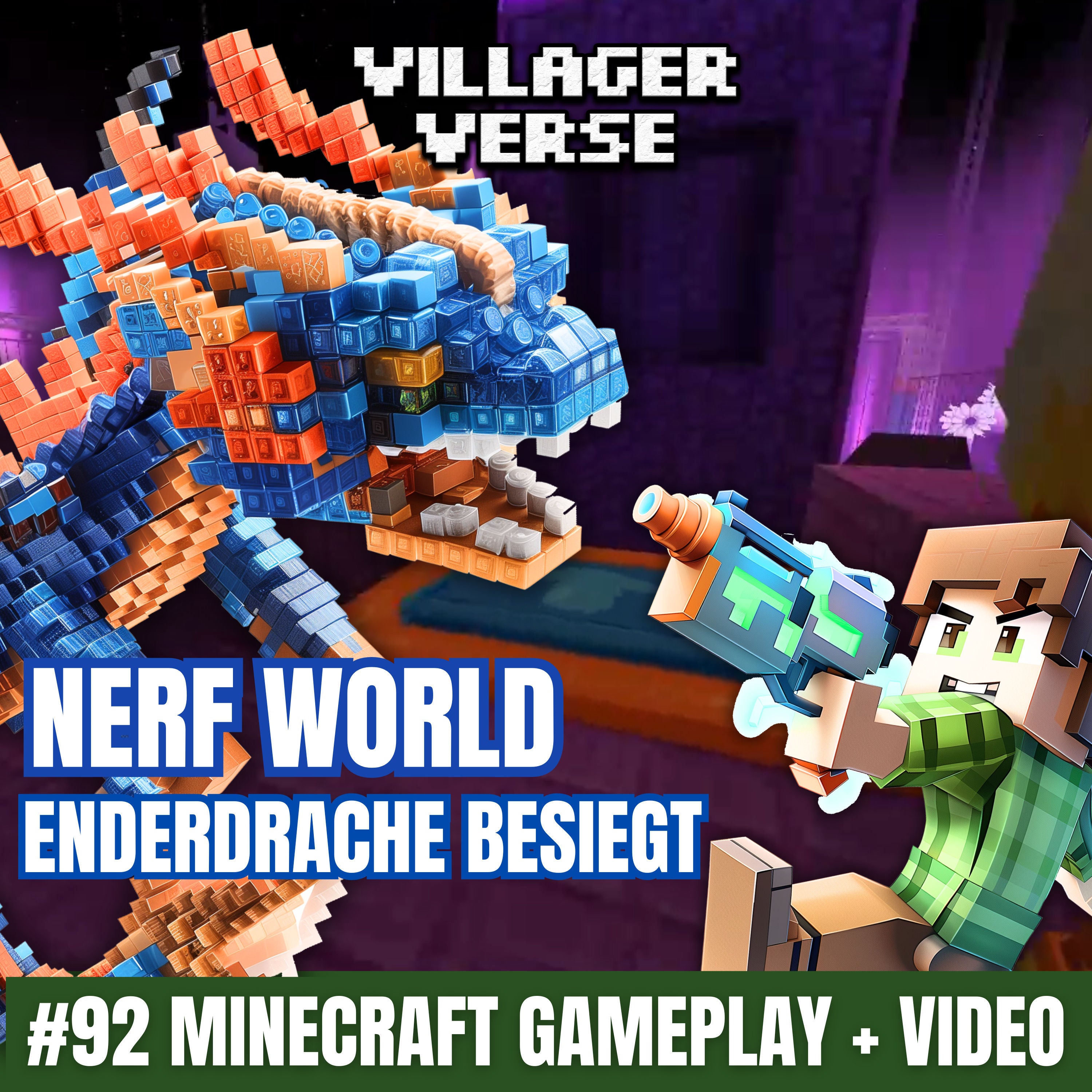 Nerf World Enderdrache besiegt! 🐲 #92