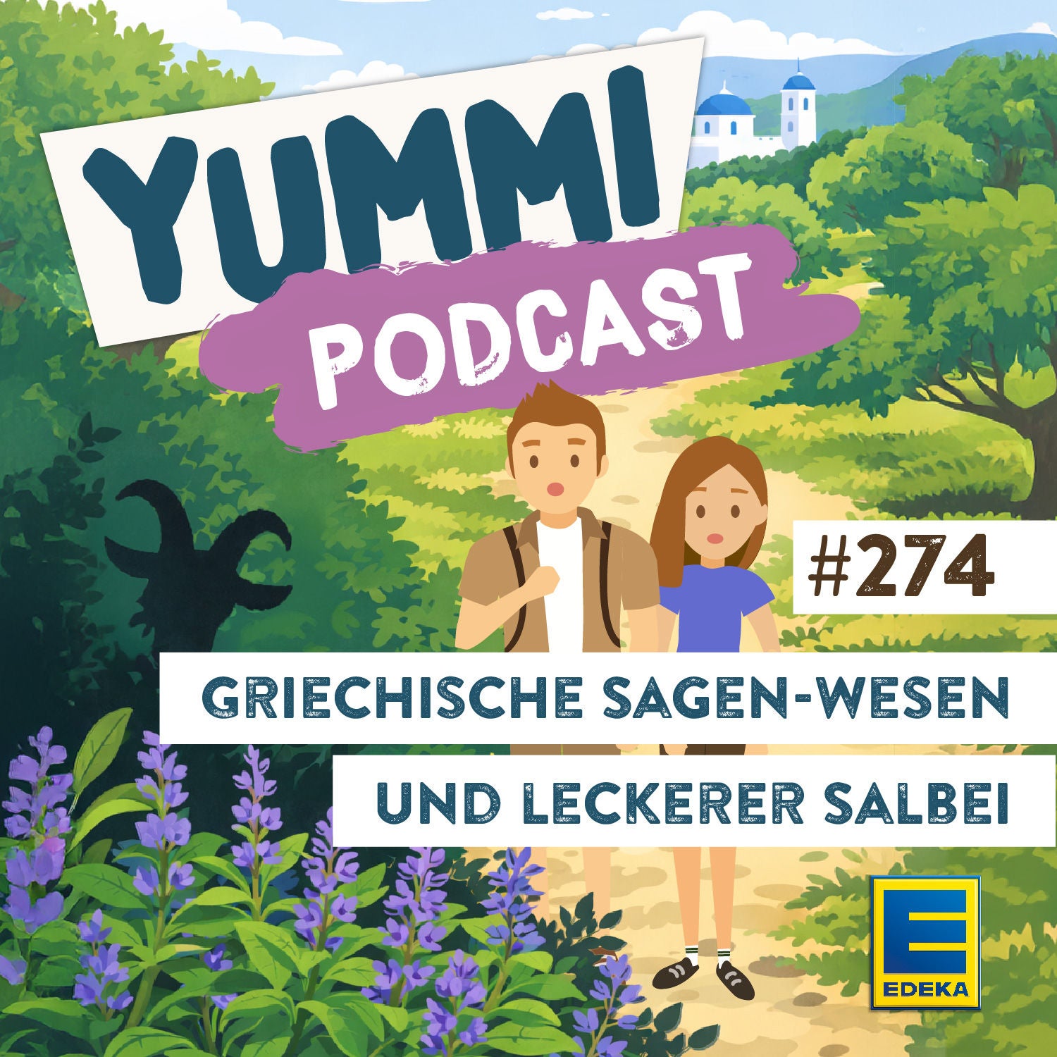 Griechische Sagen-Wesen und leckerer Salbei