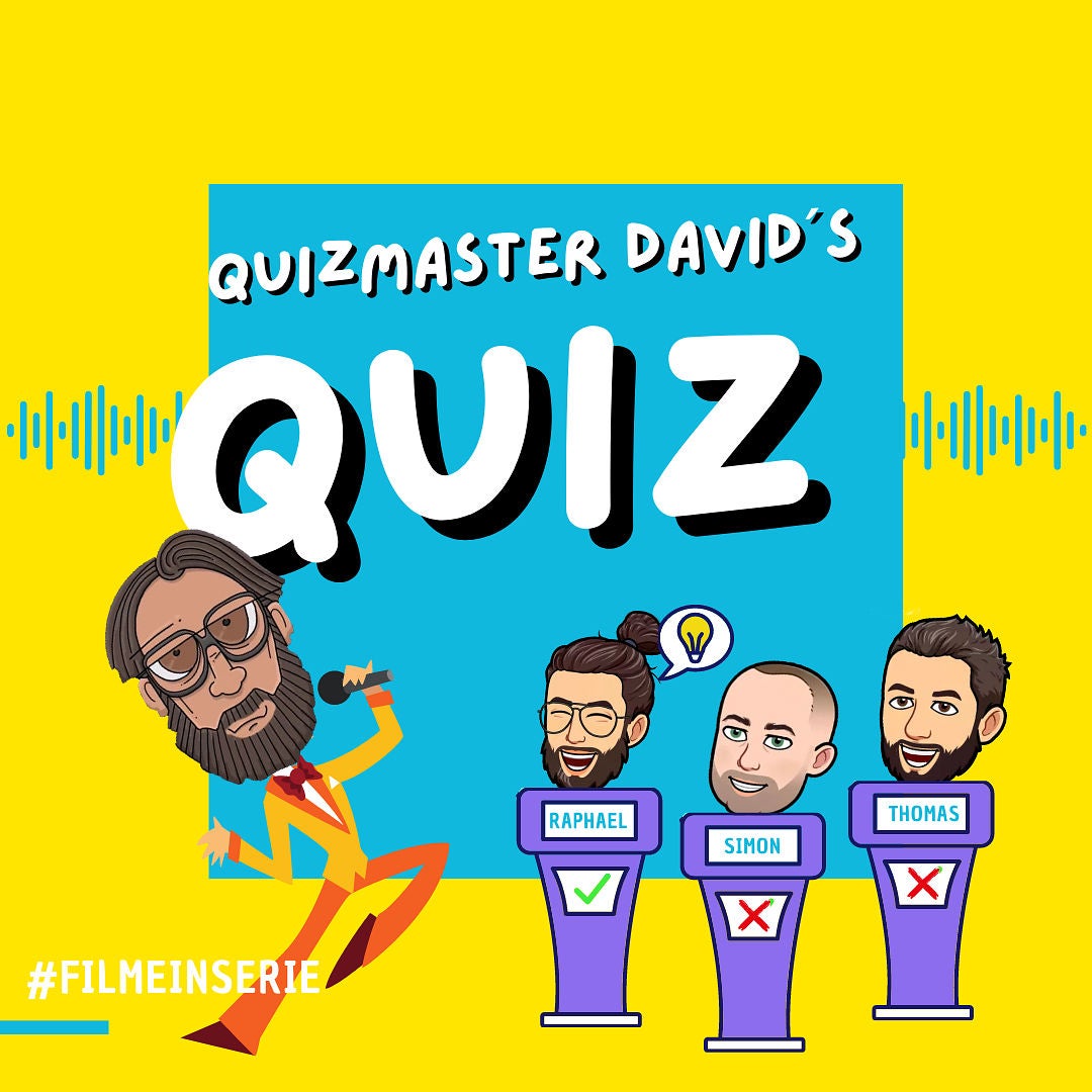 Filmquiz (14) - Raphael vs. Simon vs. Thomas mit Special Quizmaster David vom Planet der Filmaffen (#49b)