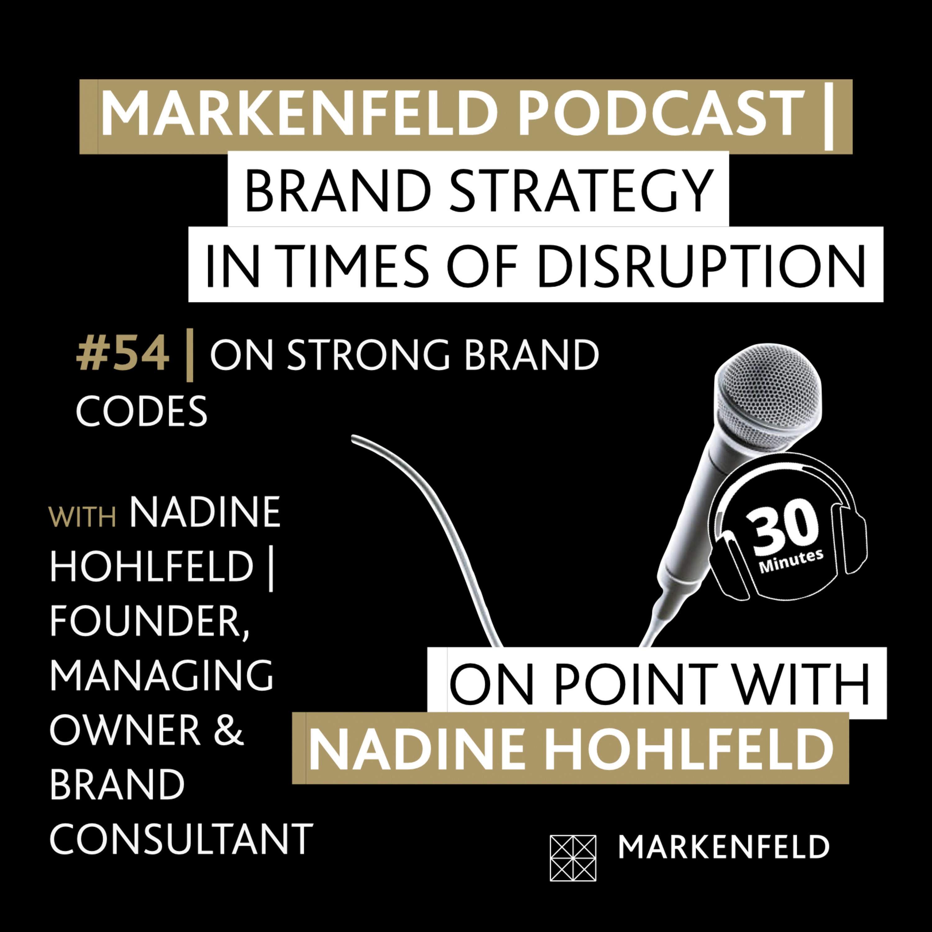 🔥 54 | ON STRONG BRAND CODES with NADINE HOHLFELD (FOUNDER, OWNER & BRAND CONSULTANT MARKENFELD)