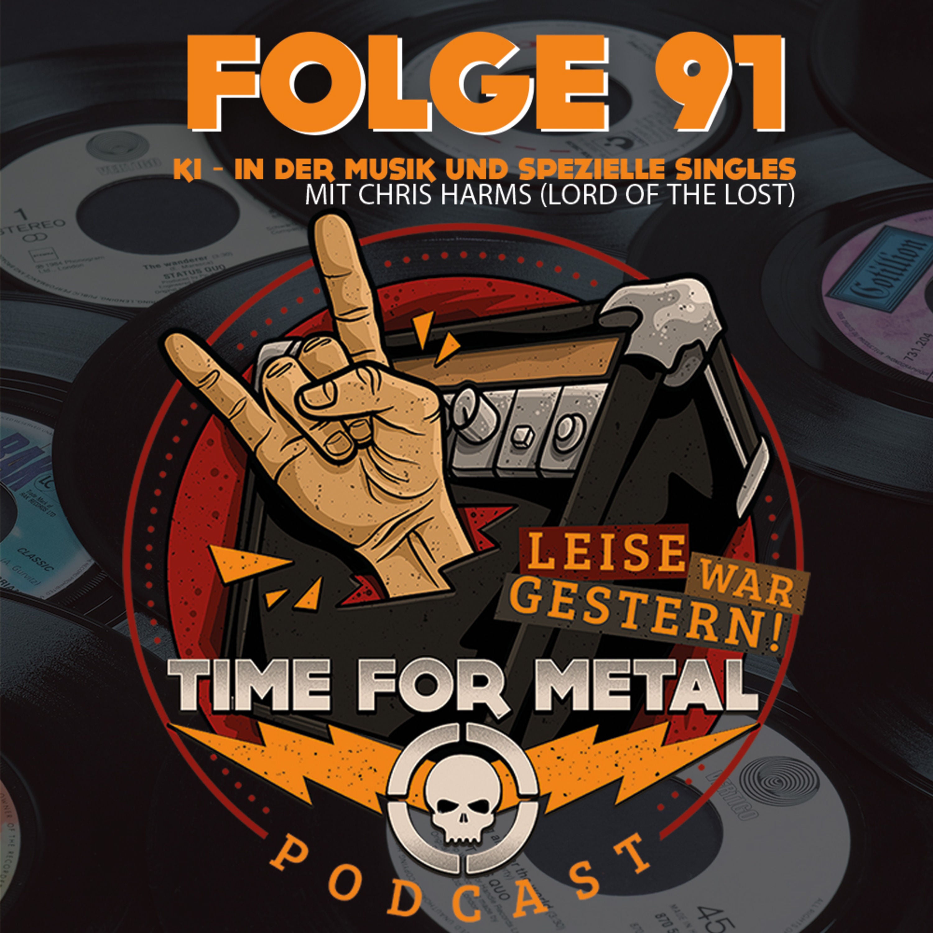 Folge 91 - KI in der Musik & Neulich im Plattenladen | im Themenroulette mit Chris Harms (Lord Of The Lost)