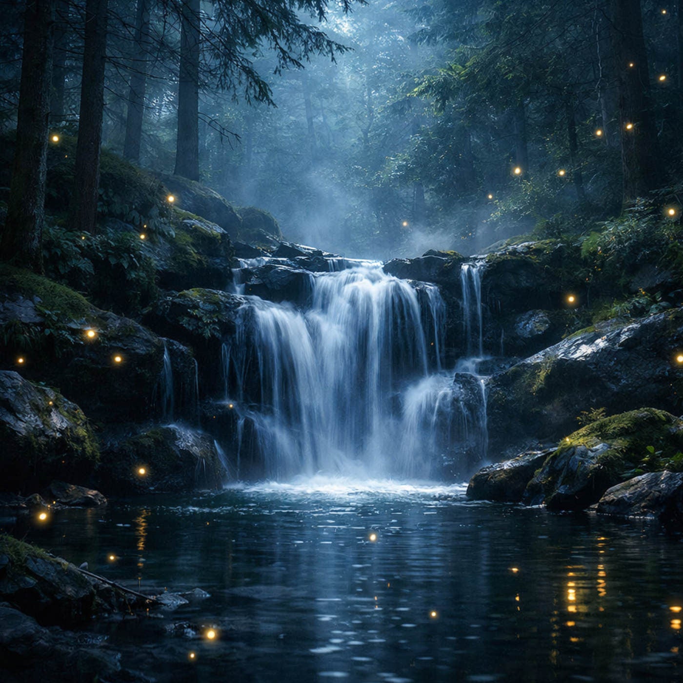 (ohne Musik) Sa, 14.03. Entspannt einschlafen - Am alten Wasserfall