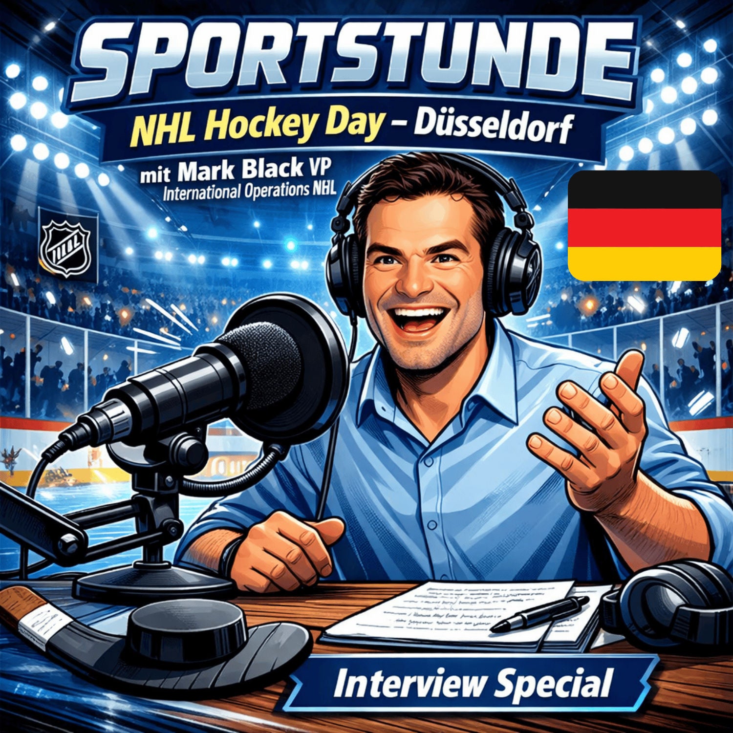 NHL Hockey Day in Düsseldorf – Interview mit Mark Black (Deutsch)
