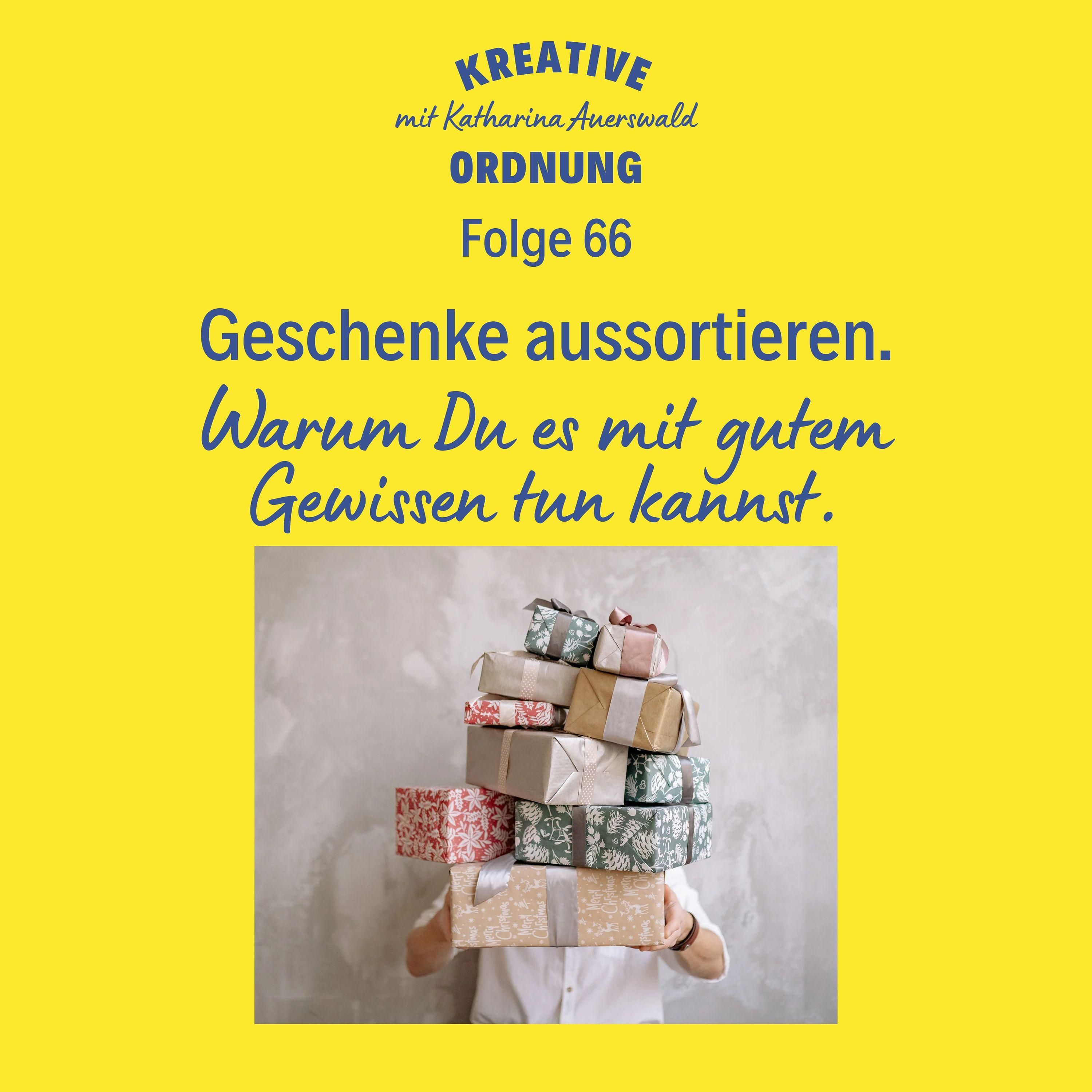 Geschenke aussortieren.