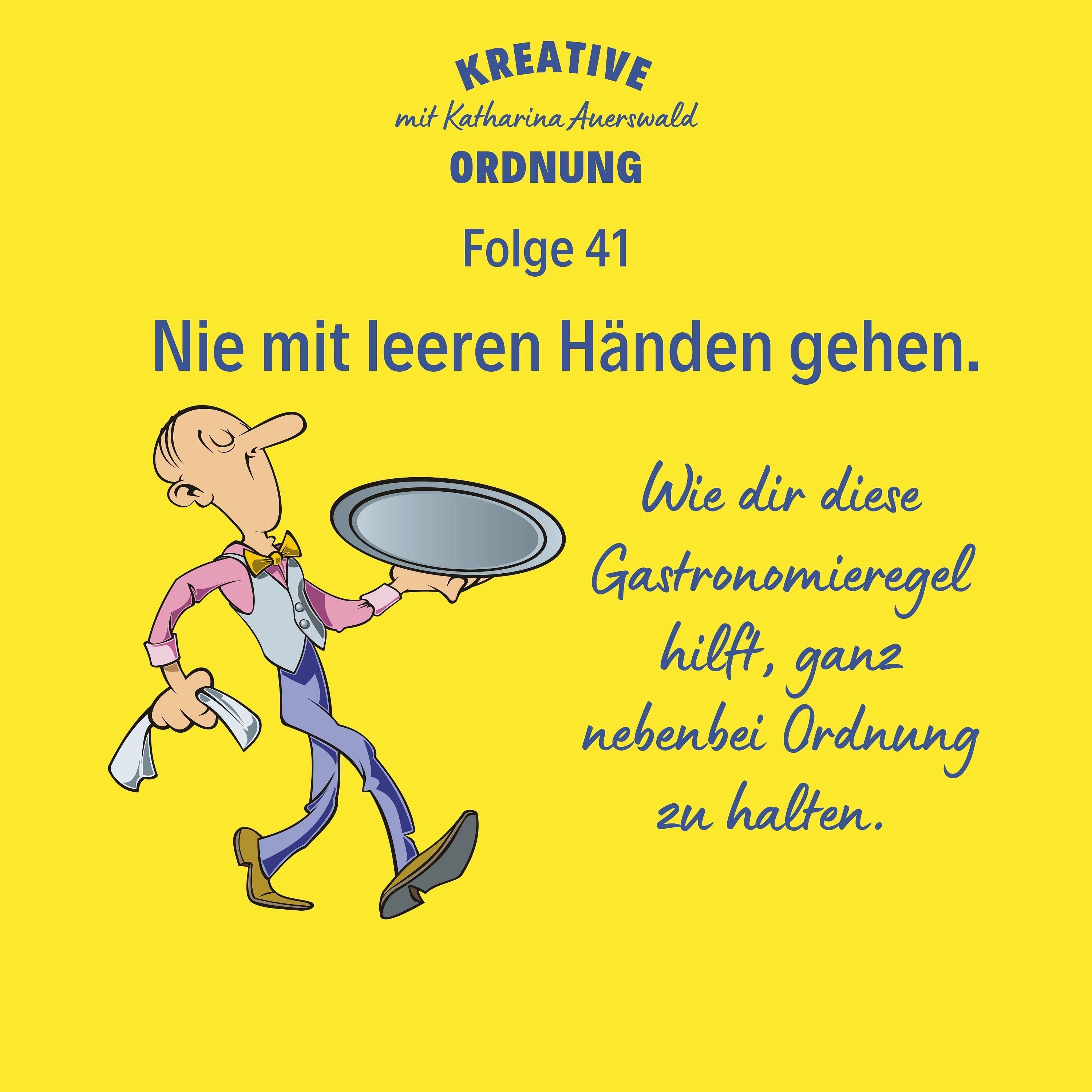 Nie mit leeren Händen gehen