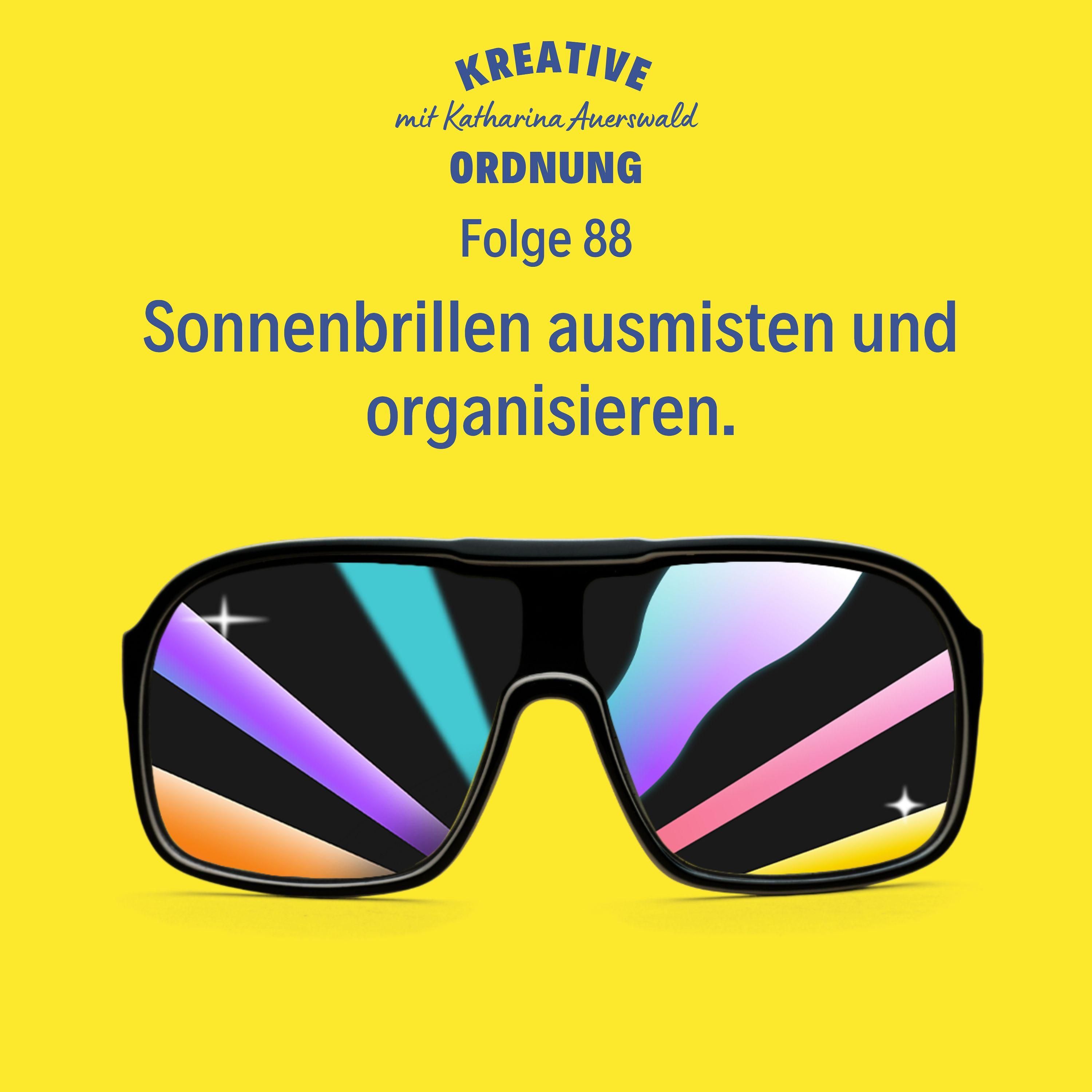 Sonnenbrillen ausmisten und organisieren.