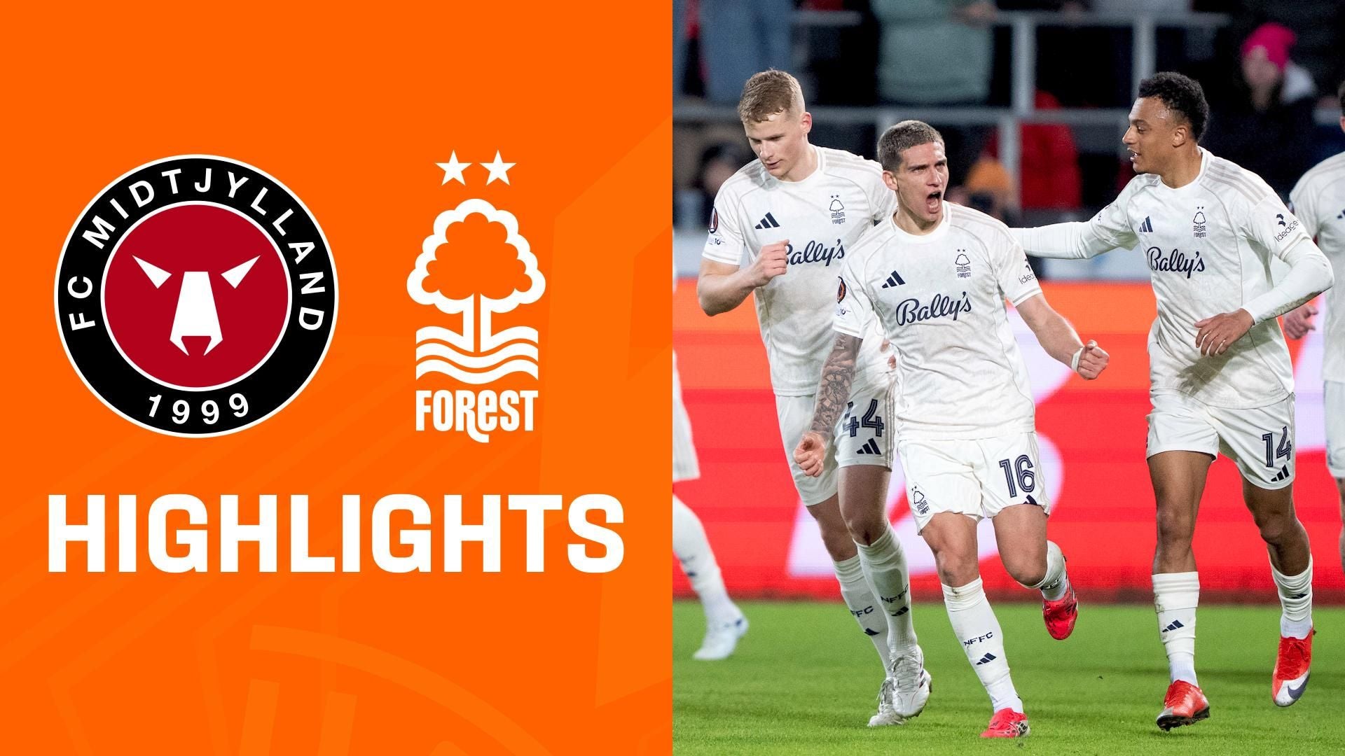 Highlights: FC Midtjylland vs. Nottingham Forest
