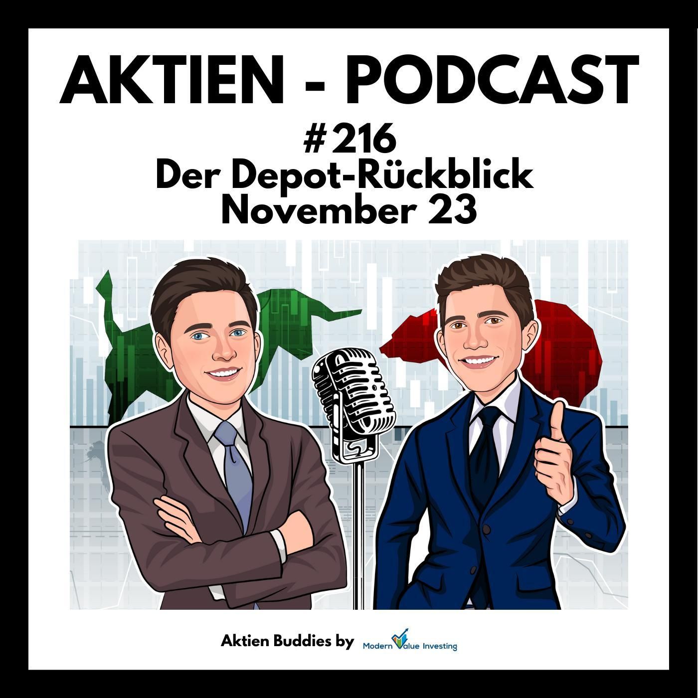 216 - Depotrückblick November 2023 - CrowdStrike - Salesforce - Shein - GM - Lufthansa - Abbvie