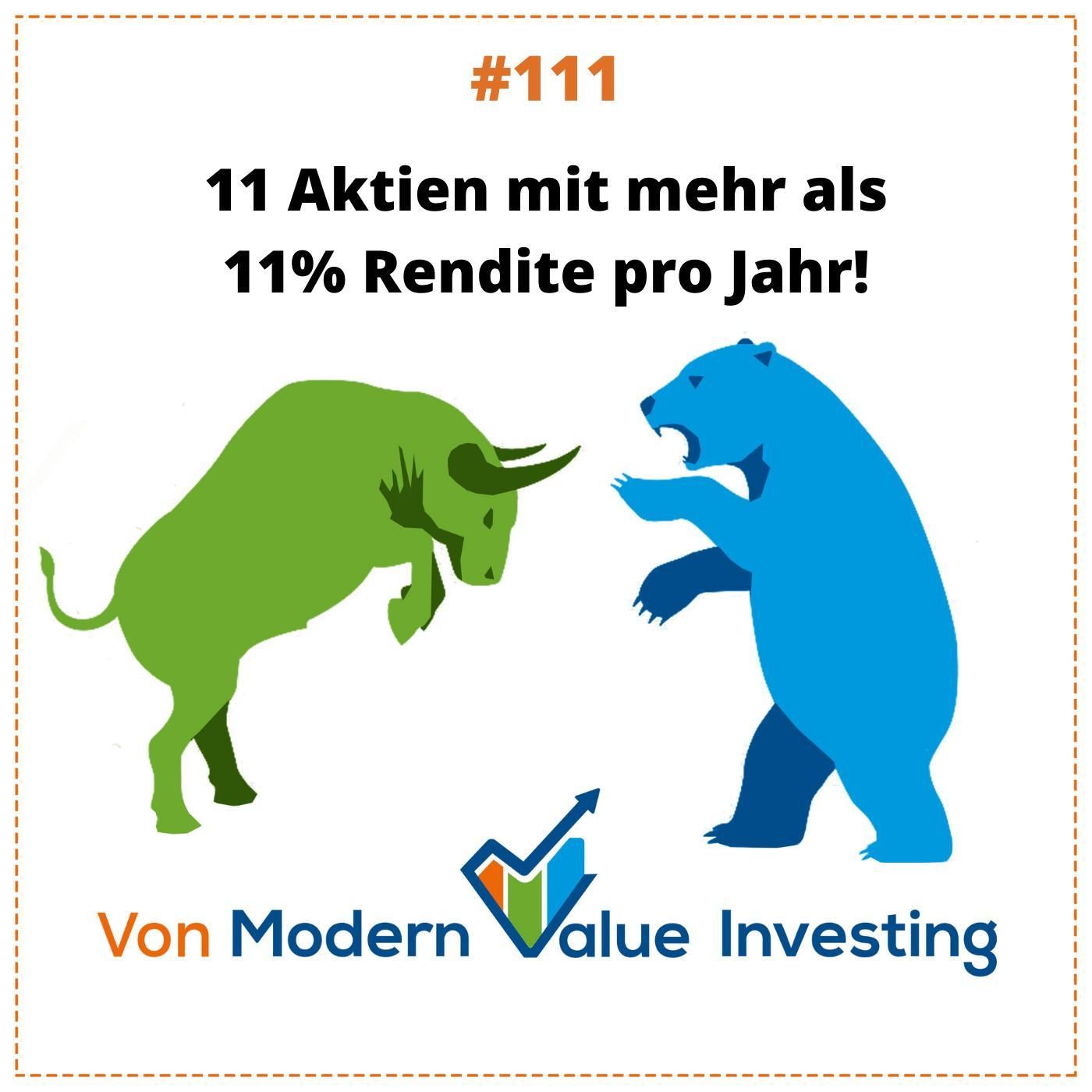 111 - 11 Aktien mit mehr als 11% Rendite pro Jahr!