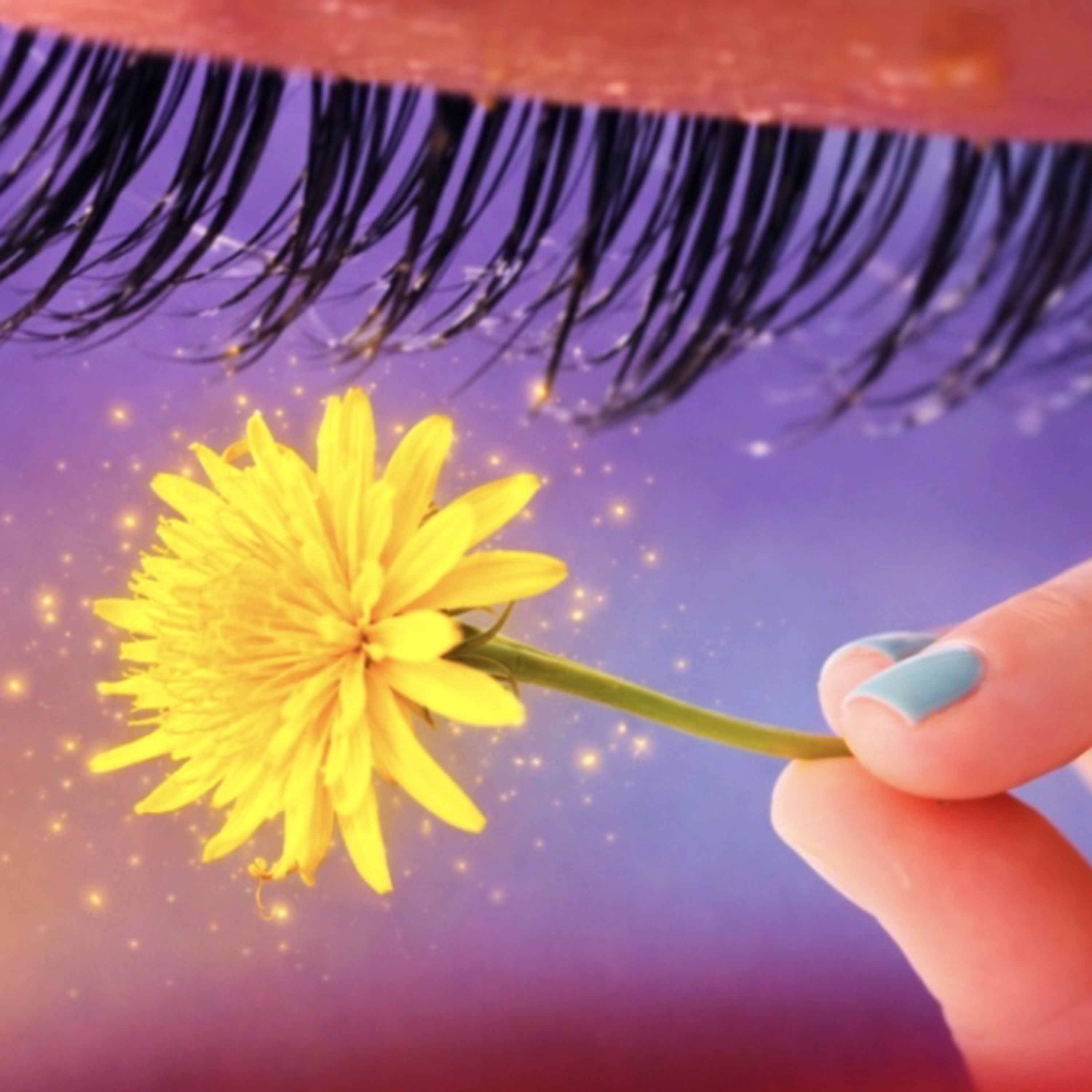 ASMR Eye Cleaning with Flowers 🌼