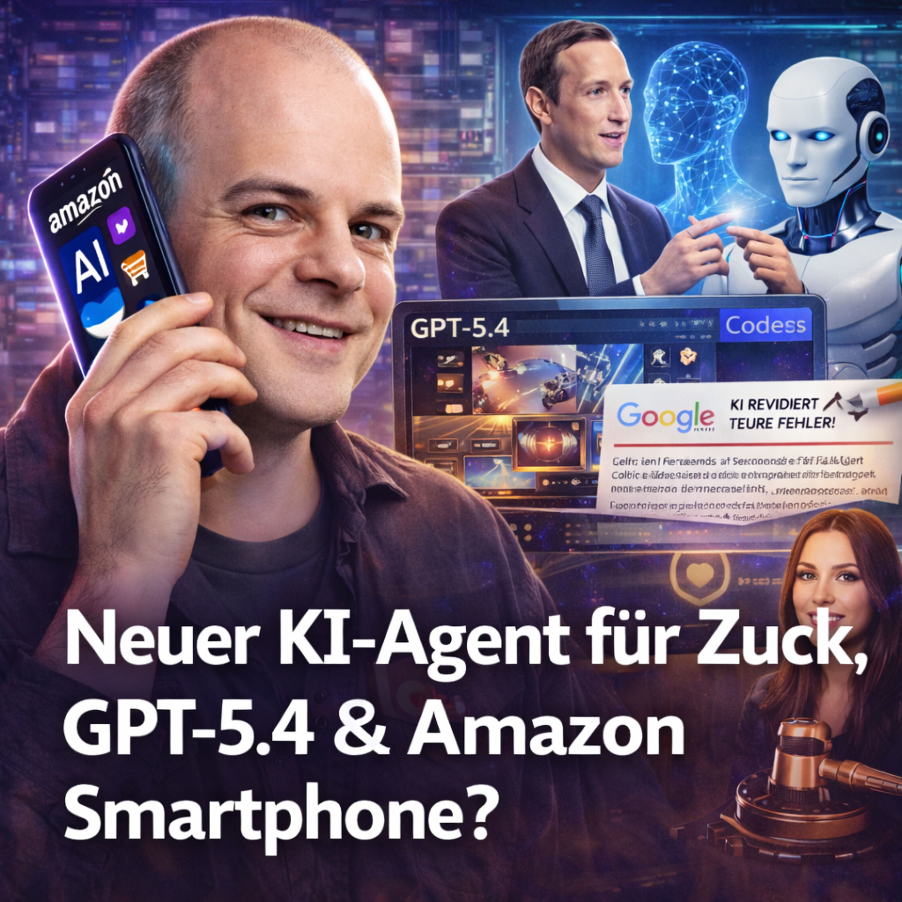 OpenAI veröffentlicht ChatGPT Codex Showcase | Amazon plant KI Smartphone | Jensen Huang über Software Entwicklung in der Zukunft | Mark Zuckerberg bastelt KI Assistenten | Meta kauft Startup Dreamer
