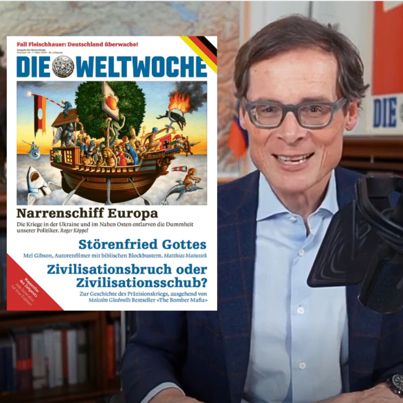Narrenschiff Europa: Lob auf die Abrissbirnen der Wirklichkeit - Vorschau «Weltwoche Deutschland»