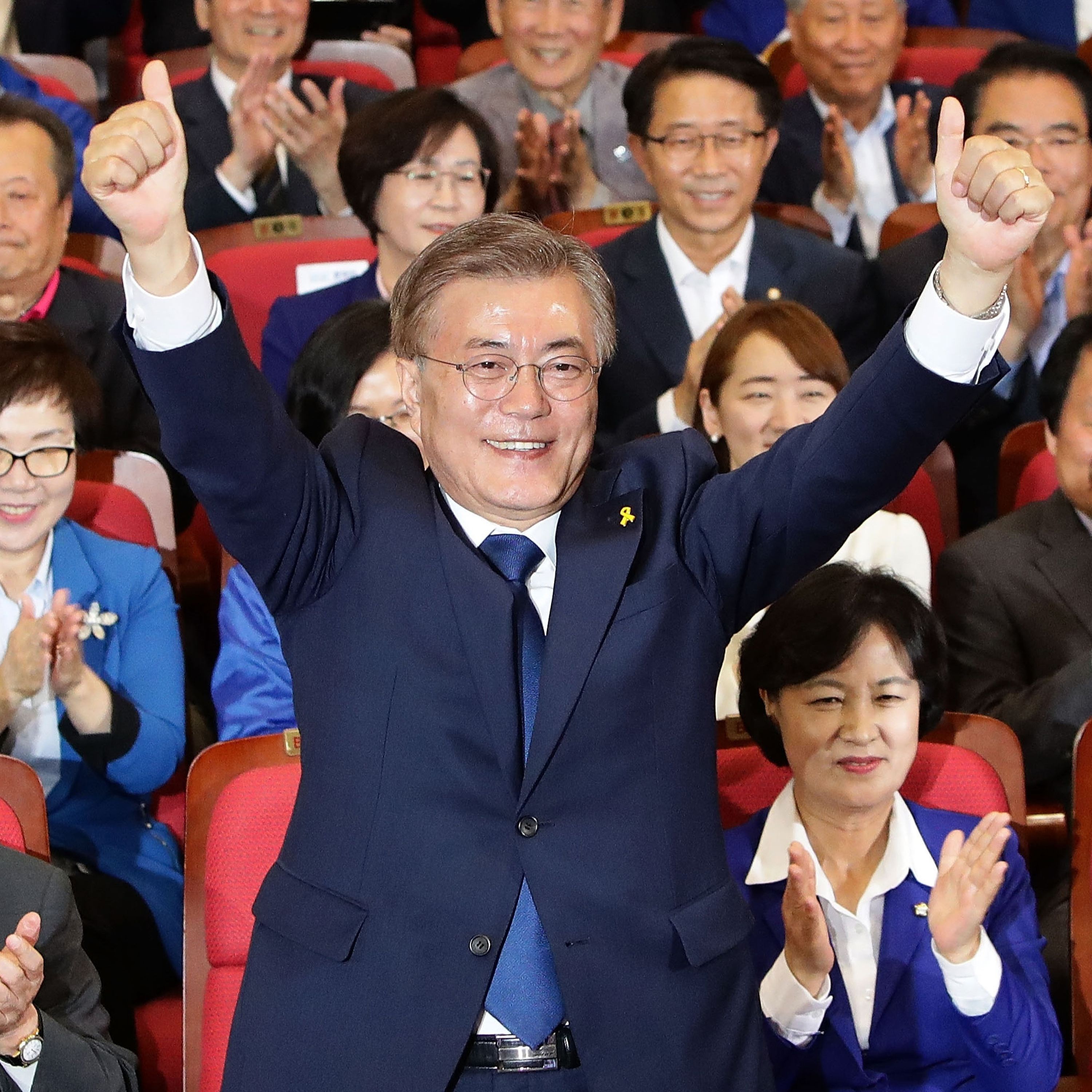 South Korea's new president pledges dialogue with the north