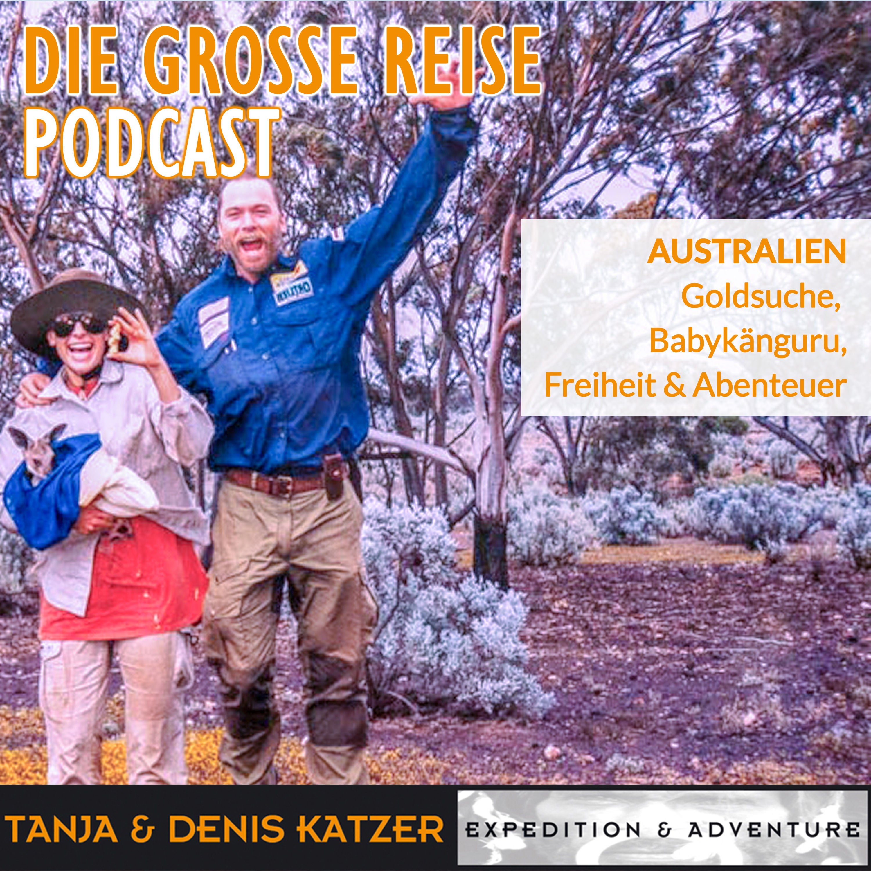 Goldsuche in Australien, Babykänguru, Freiheit & Abenteuer.