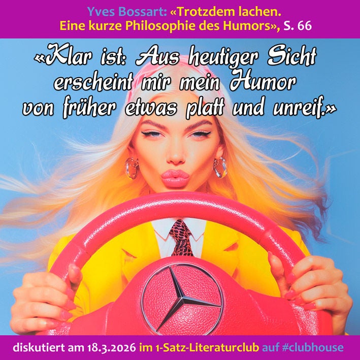 «Klar ist: Aus heutiger Sicht erscheint mir mein Humor von früher etwas platt und unreif.»