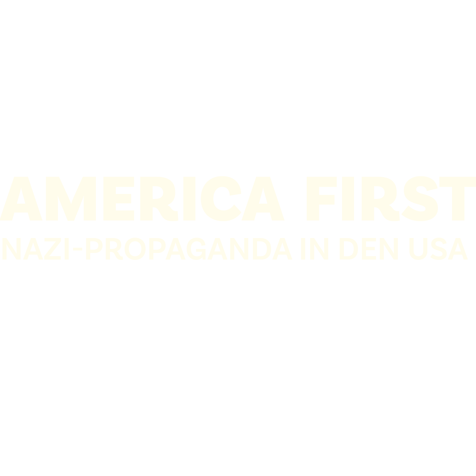 America First - Nazi-Propaganda in den USA