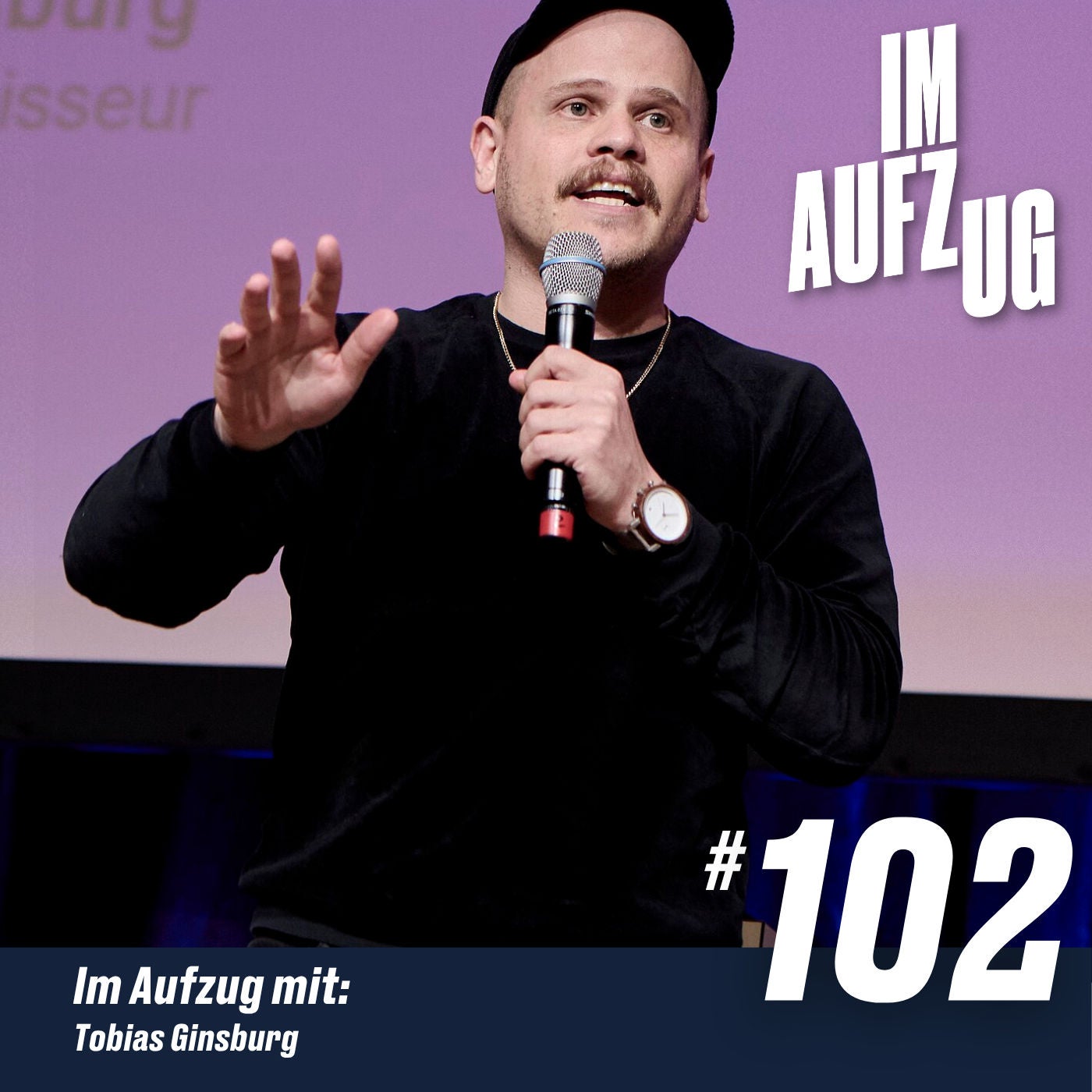 Im Aufzug mit Tobias Ginsburg