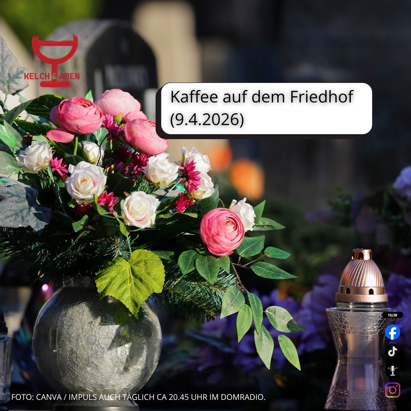 Kaffee auf dem Friedhof (9.4.2026)