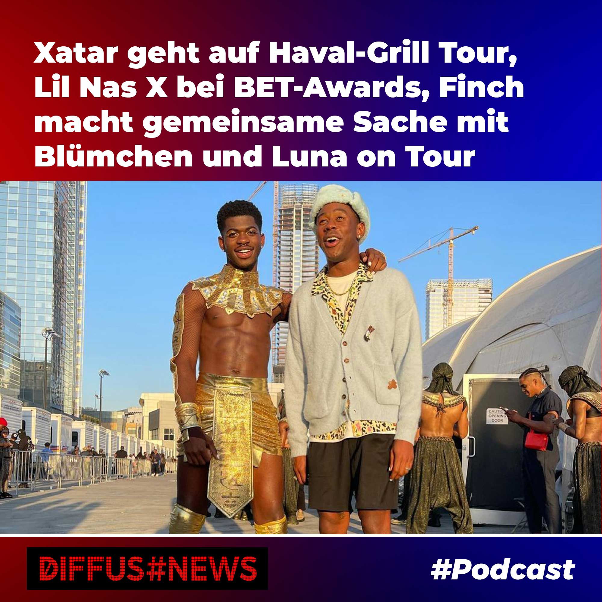 Xatar geht auf Haval-Grill Tour, Lil Nas X bei BET-Awards, Finch macht gemeinsame Sache mit Blümchen und Luna on Tour