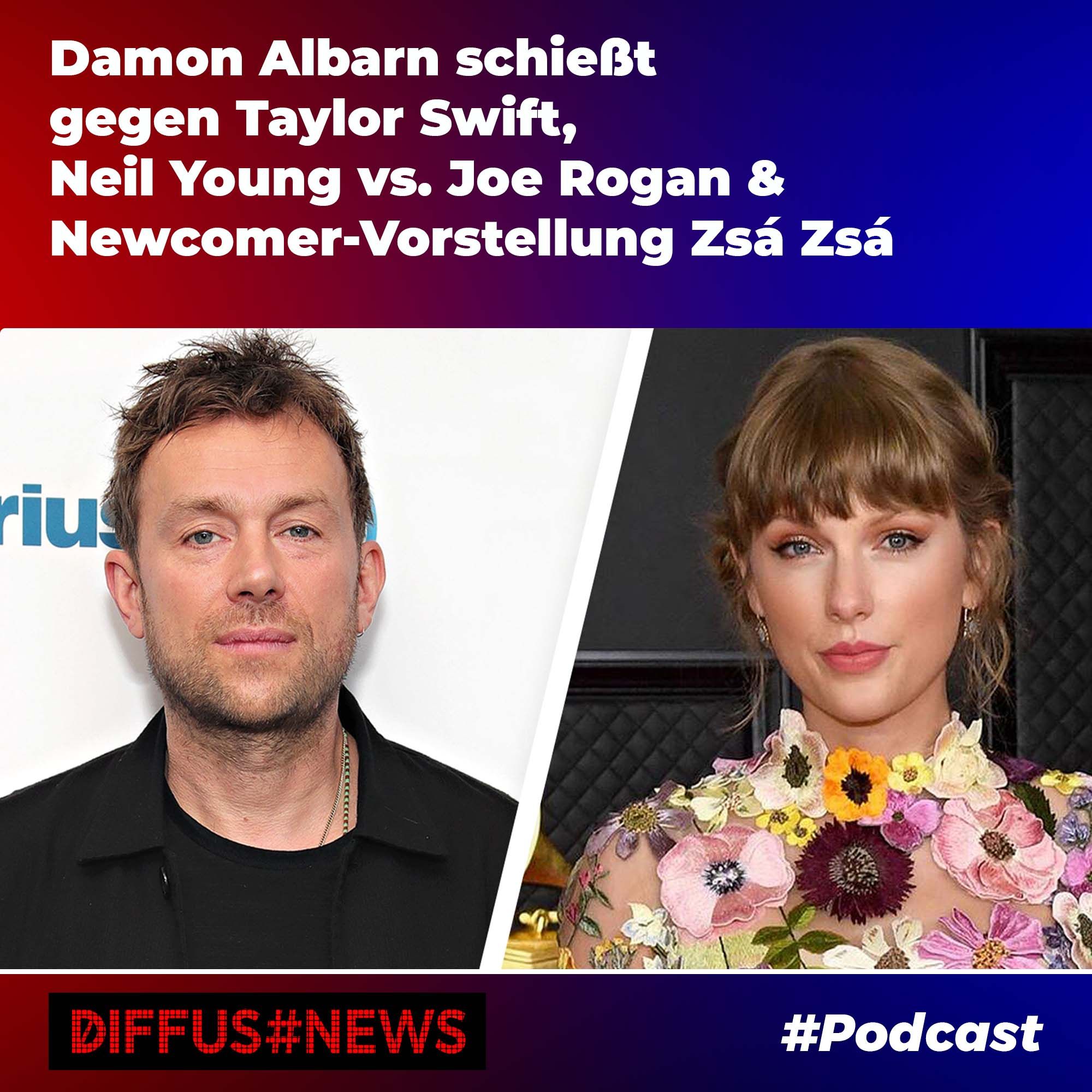 Damon Albarn schießt gegen Taylor Swift, Neil Young vs. Joe Rogan & Newcomer-Vorstellung Zsá Zsá