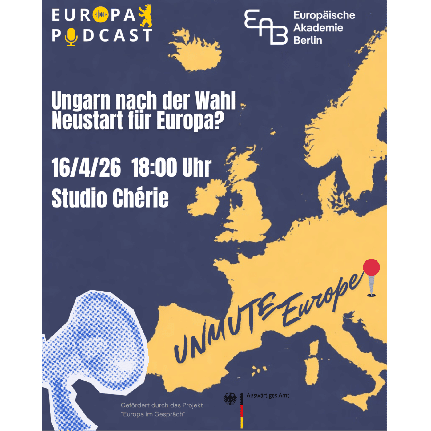 Terminankündigung zum Live-Auftritt nach den Wahlen in Ungarn