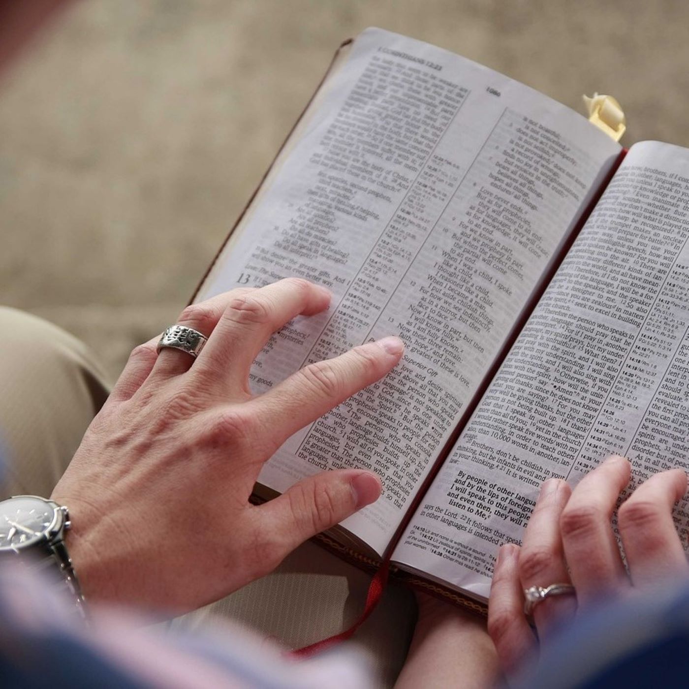 "Kleingedrucktes in der Bibel"
