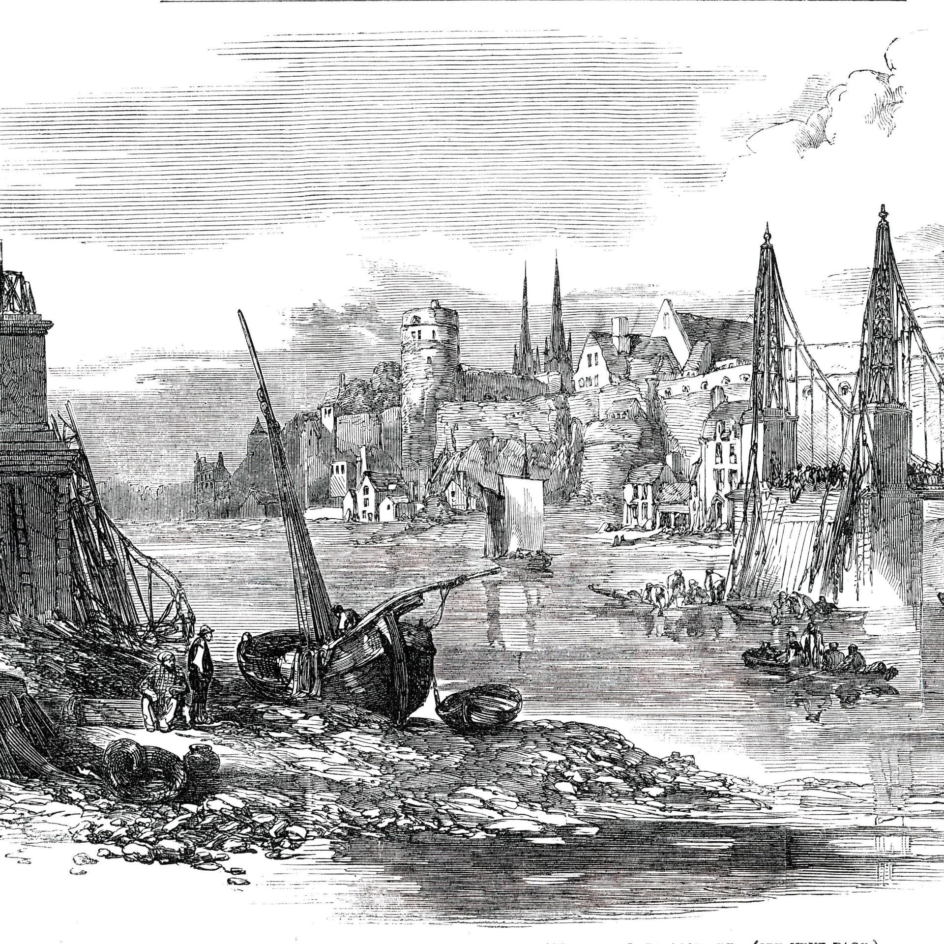 16.04.1850: Die Hängebrücke von Angers stürzt ein