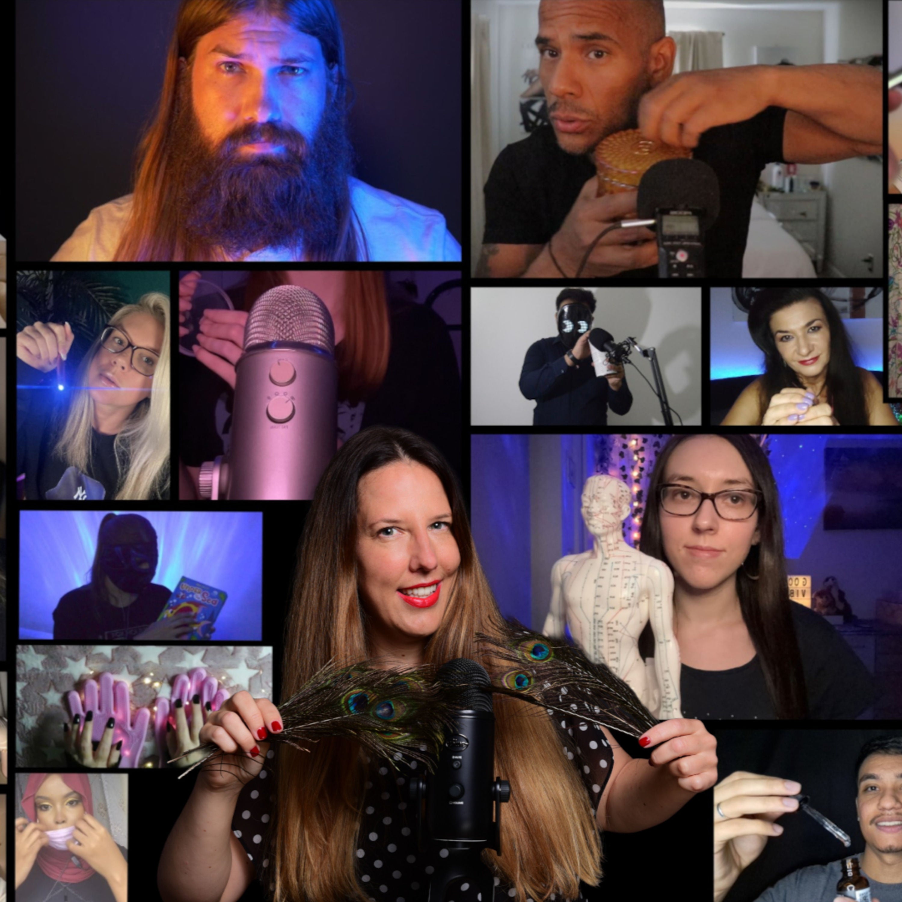 BIG ASMR Collab: 24 ASMR Artists Share Their Favorite Triggers ♥️ Super Tingly (+1.5h of Relaxation)