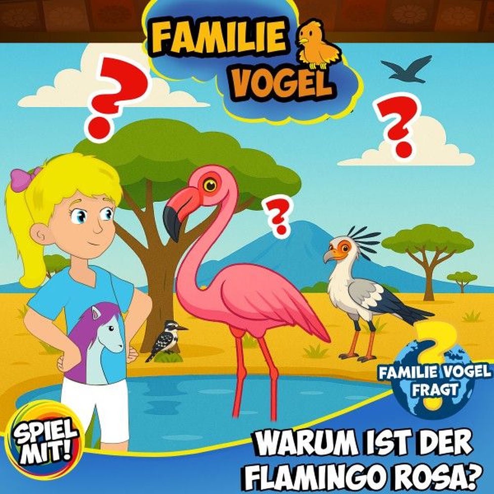Familie Vogel fragt: Warum ist der Flamingo rosa?