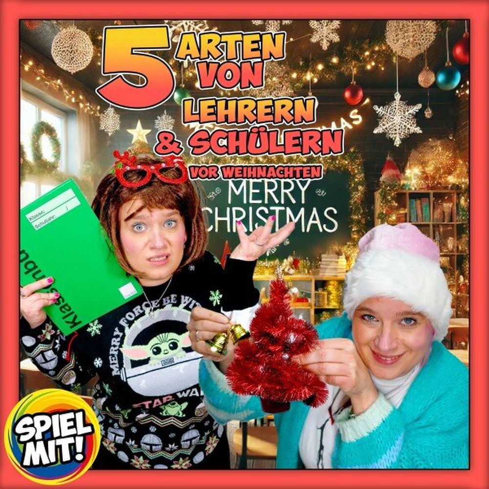 5 Arten von Lehrern und Schülern vor Weihnachten