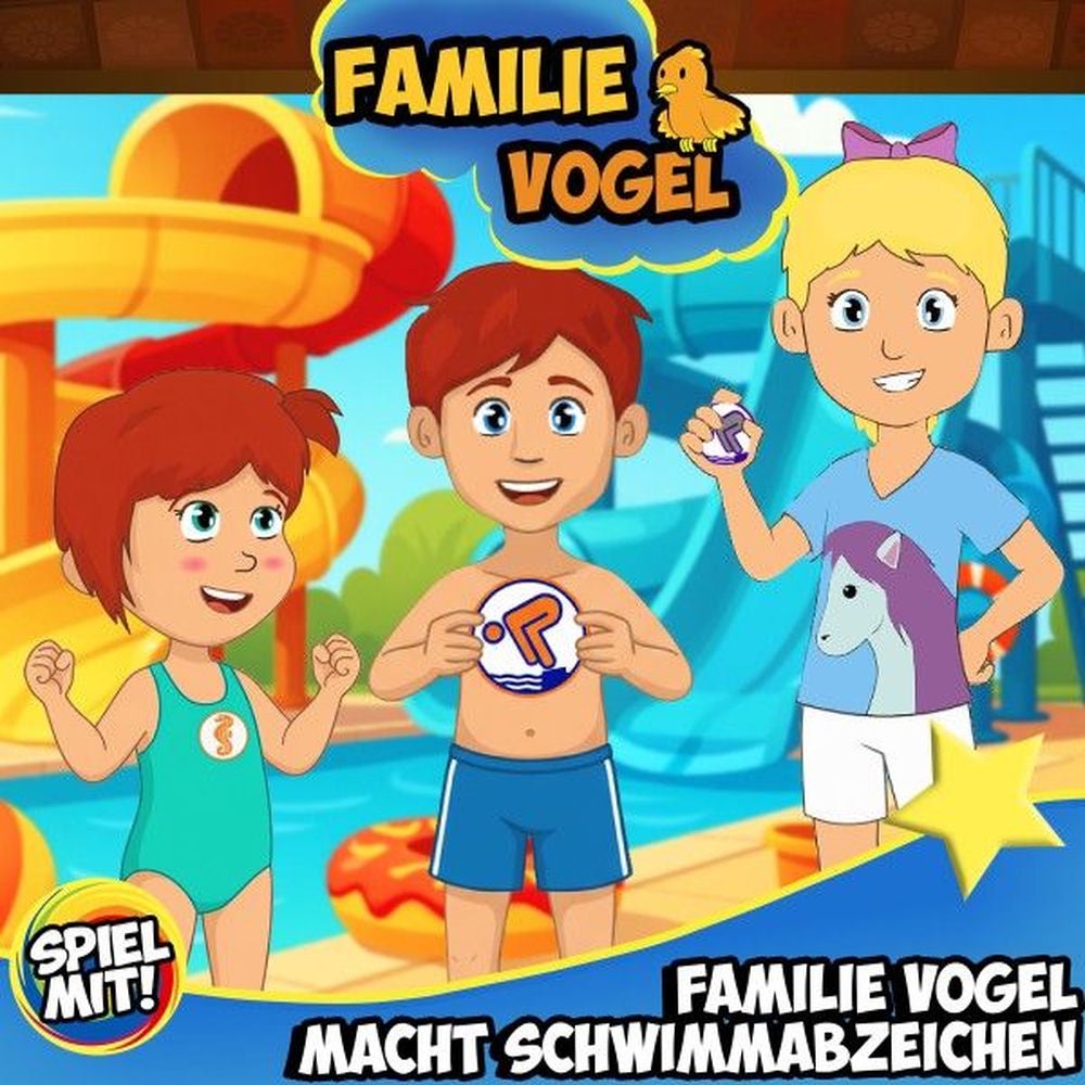 Familie Vogel macht Schwimmabzeichen